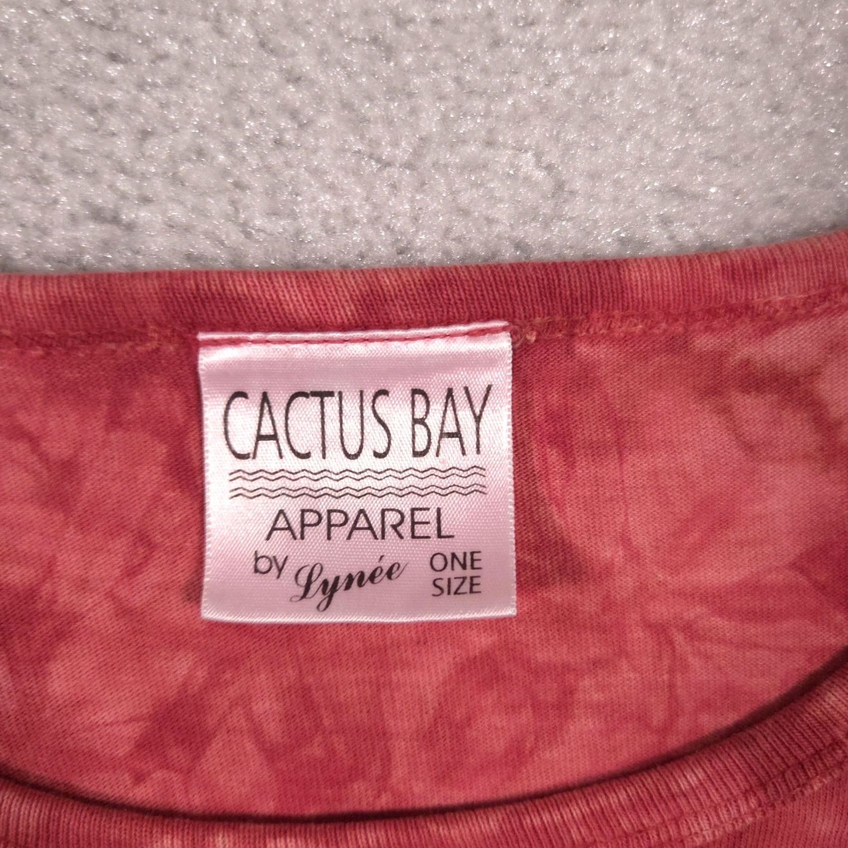 Vintage Cactus Bay Shirt Womens One Size Red Turtle Graphic Glitter Southwestern Top Size ONE SIZE - 7 Thumbnail