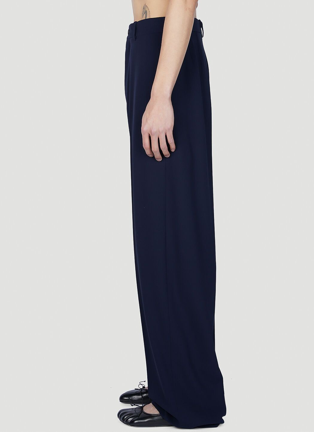 Balenciaga o1y1224 Casual Pant in Navy Blue Size US 34 / EU 50 - 3 Thumbnail