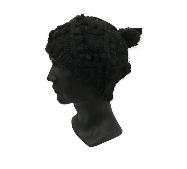 image of Knit Design Beanie Hat, Men's