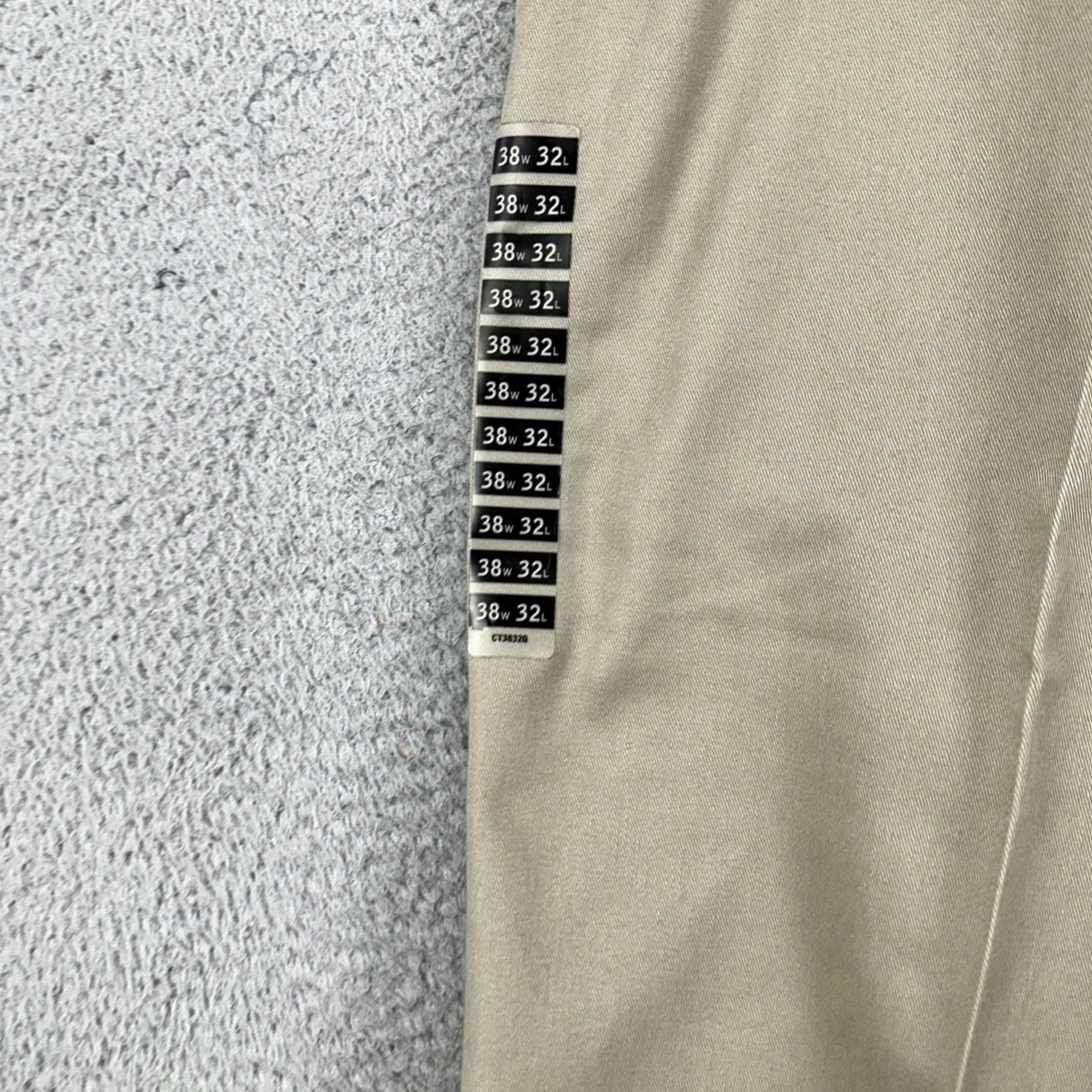 Haggar Haggar Khaki Pants Mens 38X32 Beige Flat Front Straight Leg Pockets Casual NEW Size US 38 / EU 54 - 6 Thumbnail