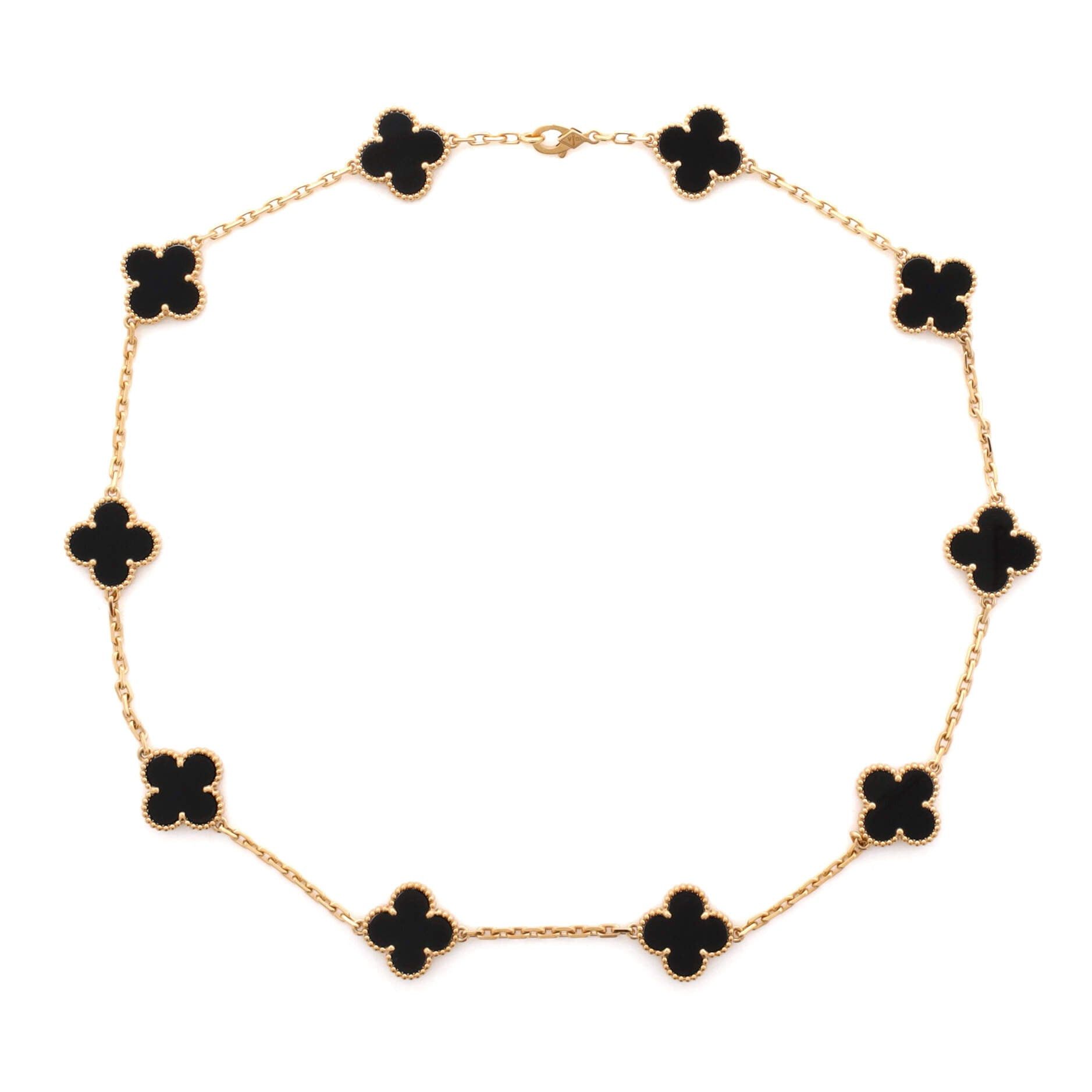 Van Cleef & Arpels Vintage Alhambra 10 Motifs Necklace Size ONE SIZE - 1 Thumbnail