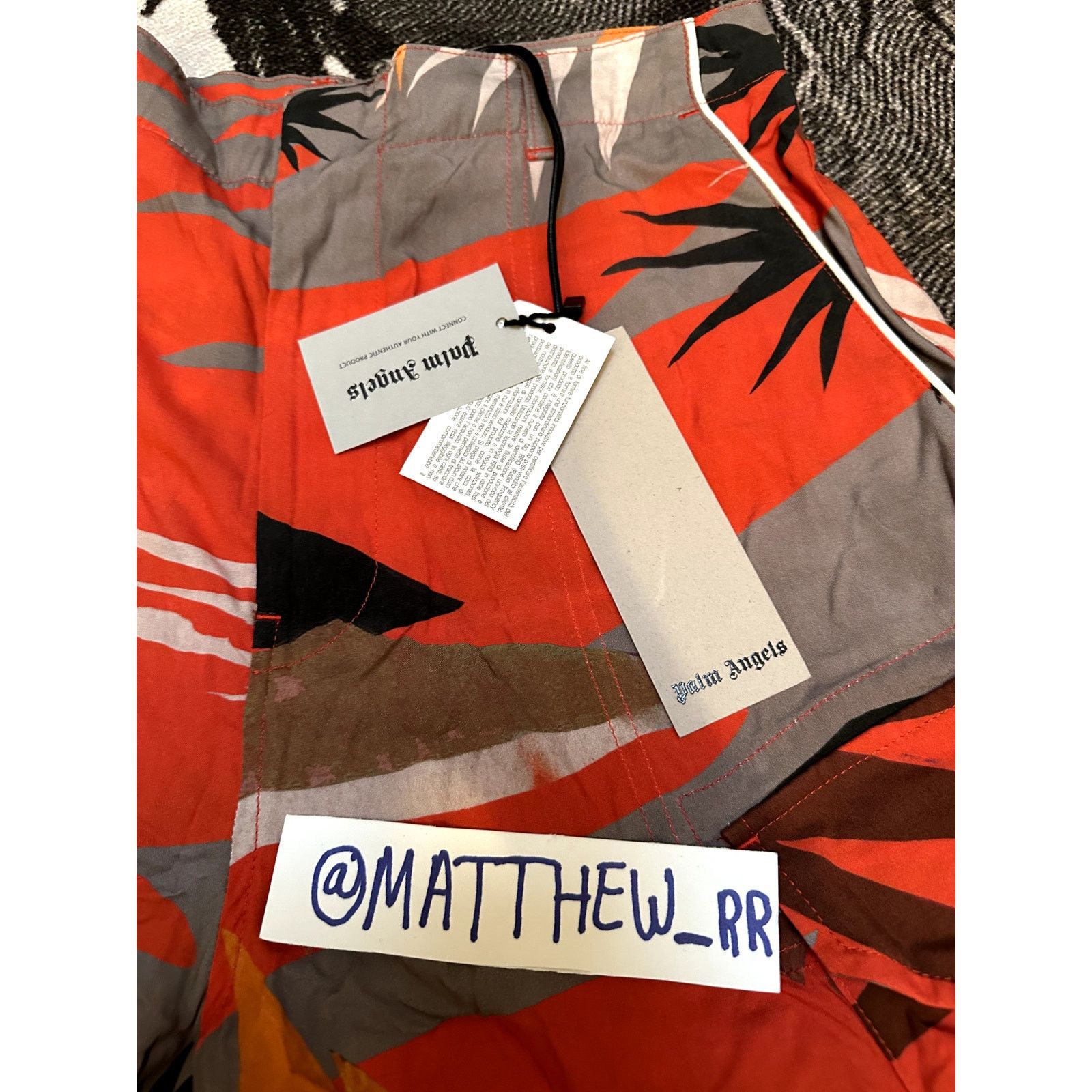 Palm Angels Palm Angels Hawaii graphic-print cargo shorts Size US 30 / EU 46 - 3 Thumbnail