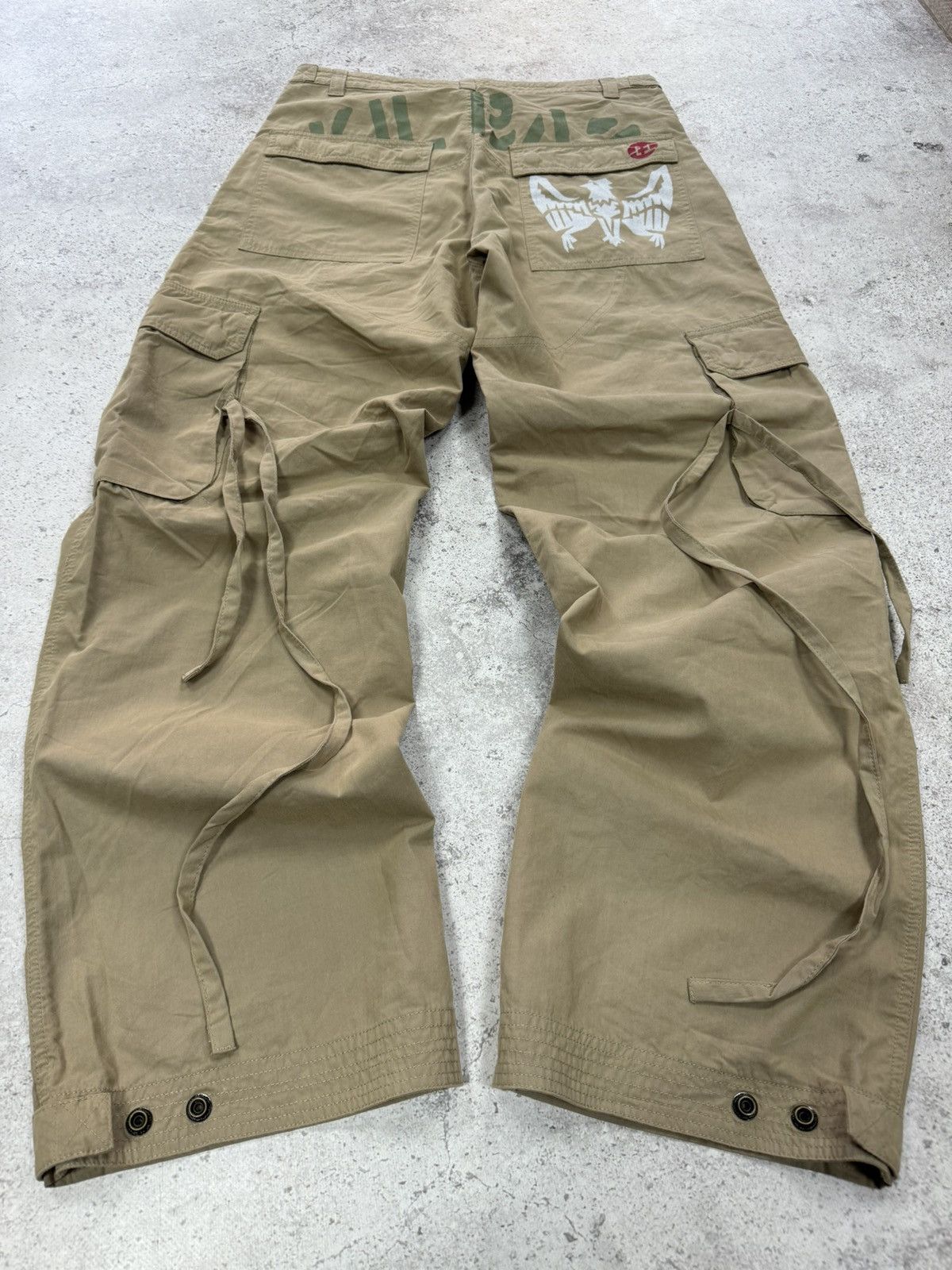 If Six Was Nine × Japanese Brand × Junya Watanabe Vintage Japanese Bandage Cargo Y2K Jeans Pants Size US 30 / EU 46 - 1 Thumbnail