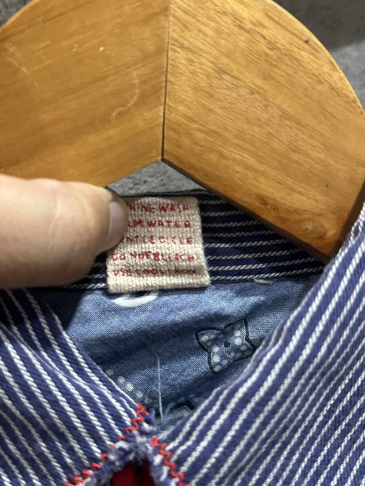 45rpm 45Rpm Metal Button Logo Hickory Stripes Shirt Fit XS Size US XS / EU 42 / 0 - 7 Thumbnail