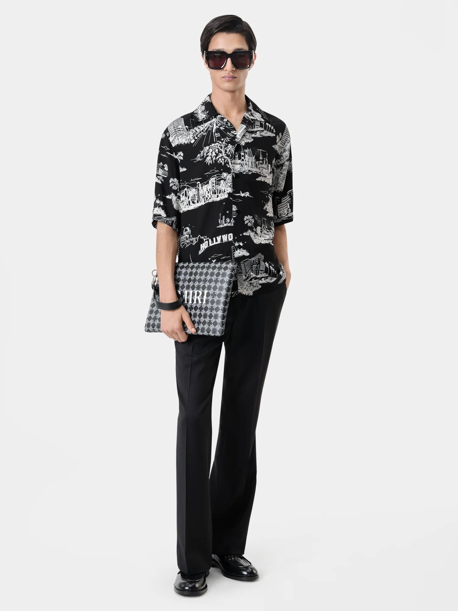 Amiri o1orln1025 LA Landmark Shirt in Black/White Size US S / EU 44-46 / 1 - 2 Thumbnail