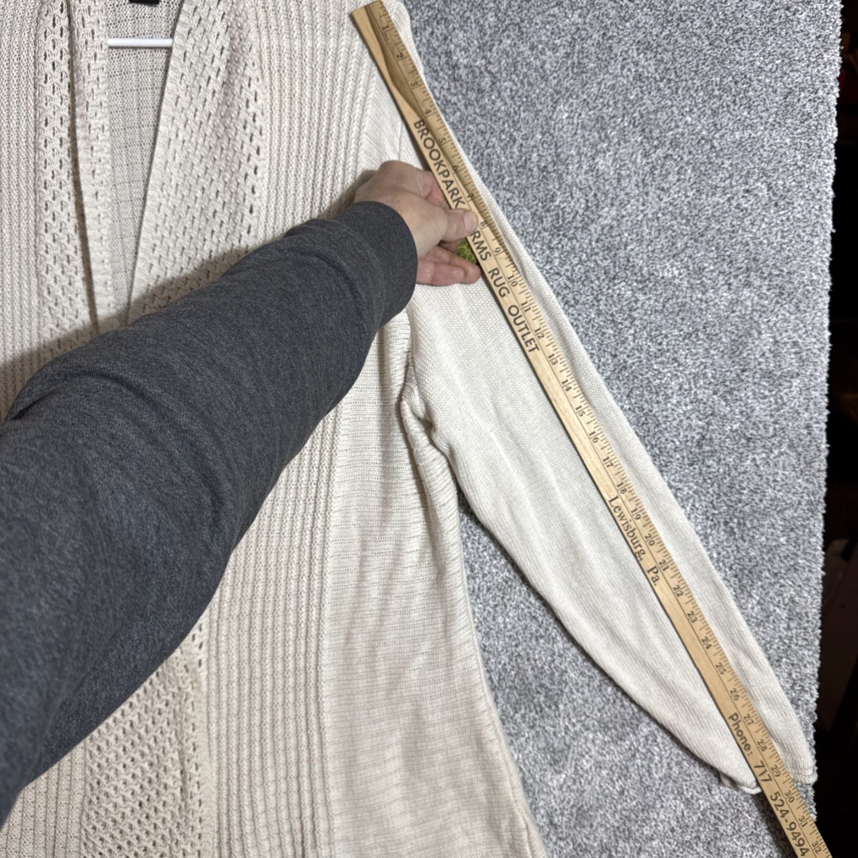 Vintage Womens Boho Cardigan Sweater 3X Plus Open Knit Lagenlook Cottagecore Romantic Size XXL / US 16-18 / IT 52-54 - 4 Thumbnail
