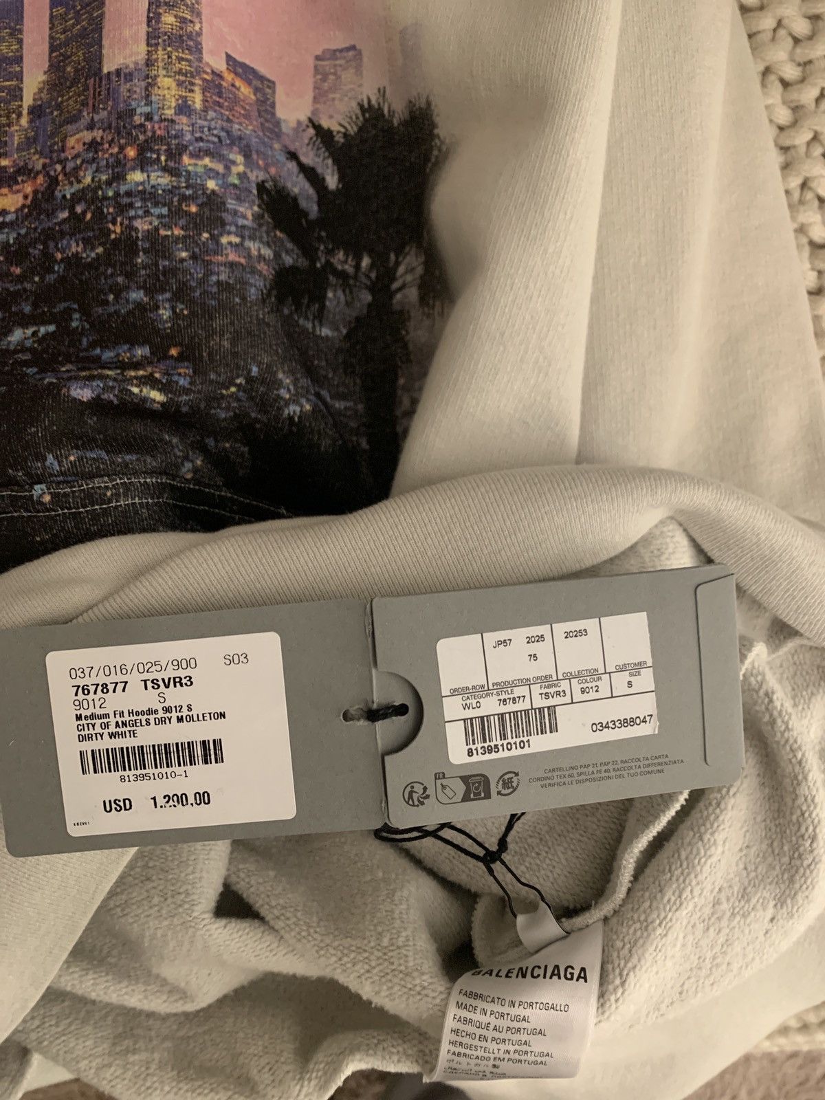 Balenciaga Balenciaga city of Angels hoodie Size US S / EU 44-46 / 1 - 2 Thumbnail