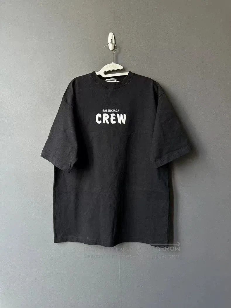 Balenciaga Balenciaga Black Crew Short Sleeve T-shirt. Size US S / EU 44-46 / 1 - 1 Thumbnail