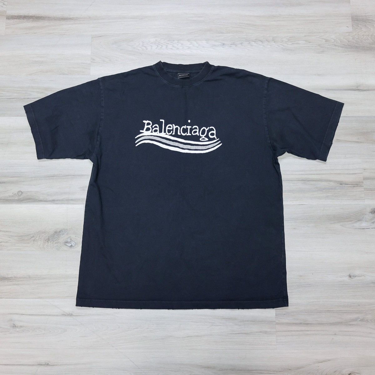 Balenciaga Hand drawn political campaign logo t-shirt XL Size US XL / EU 56 / 4 - 1 Thumbnail
