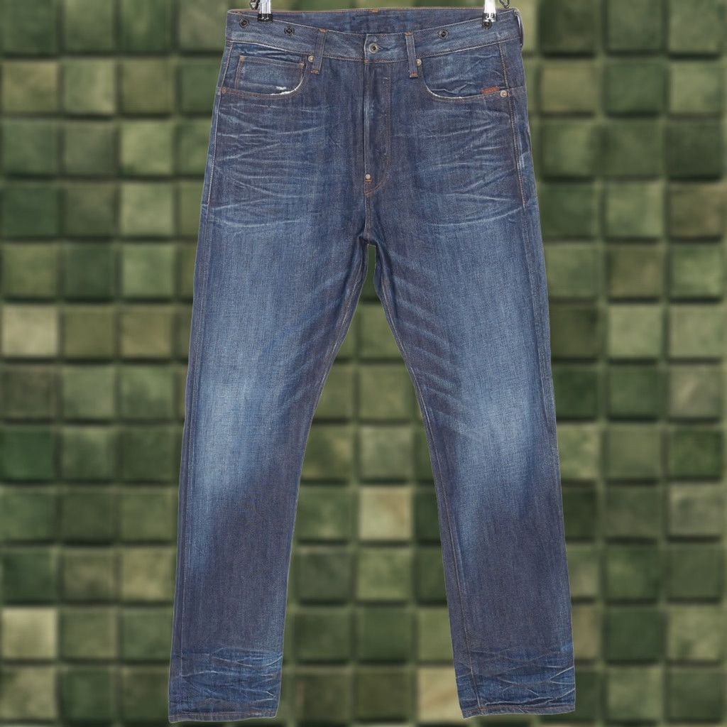 G-Star G-STAR LUMBER Jeans Men Size W33 L34 / Inseam ~31" / 5-Pocket Denim Classic / Medium Wash / Blue / Regular Size 24" / US 00 / IT 34 - 1 Thumbnail