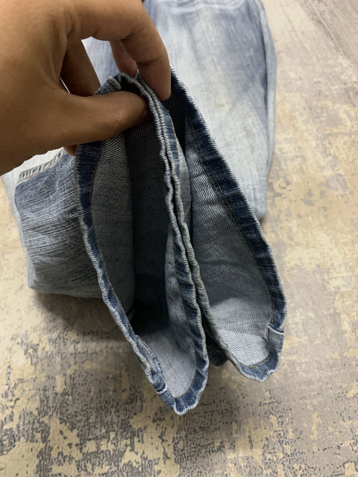 japan back number smoke wash denim y2k style