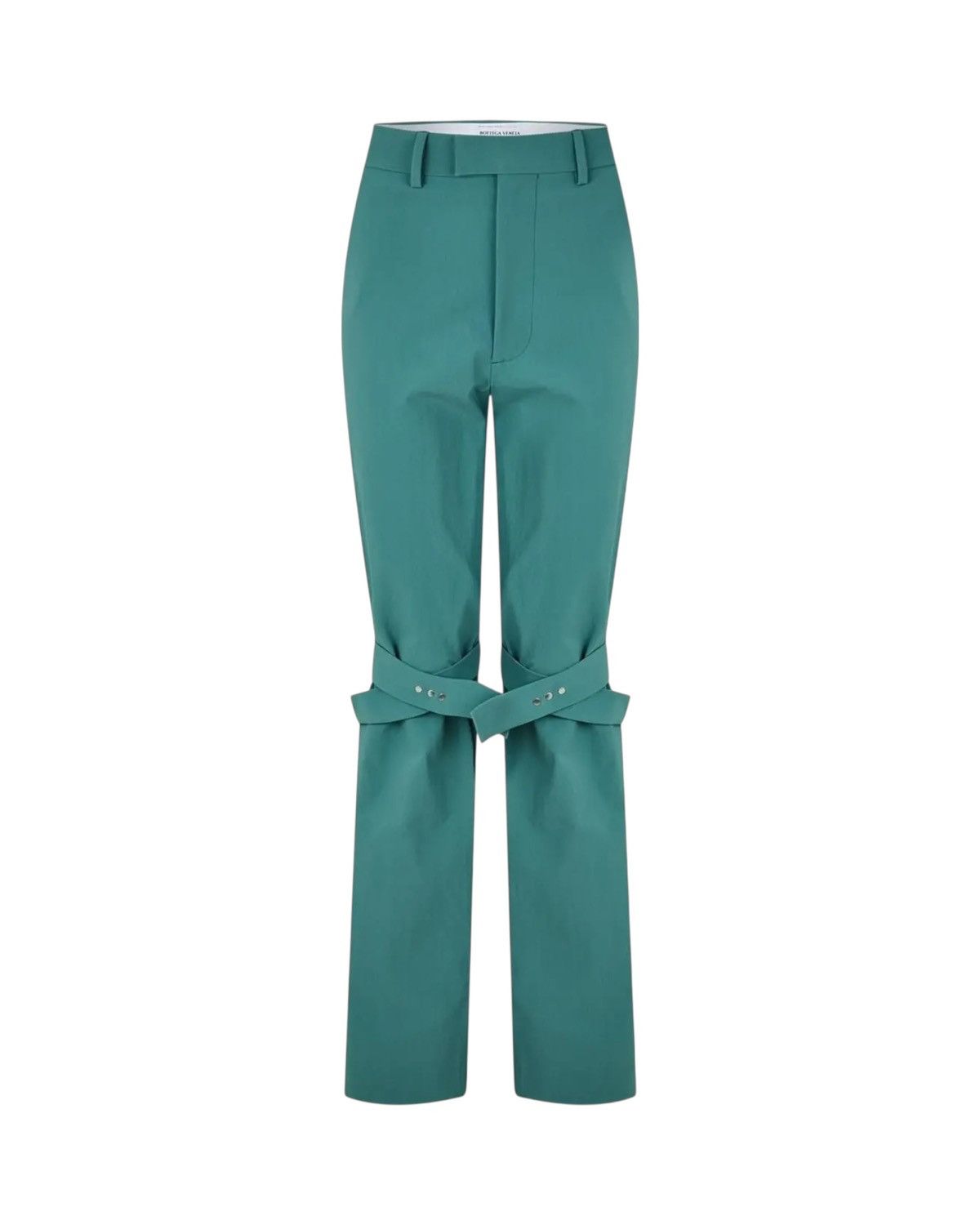 Bottega Veneta Bottega Veneta Blue Knee Strap Trousers Size 25" / US 0 / IT 36 - 1 Thumbnail