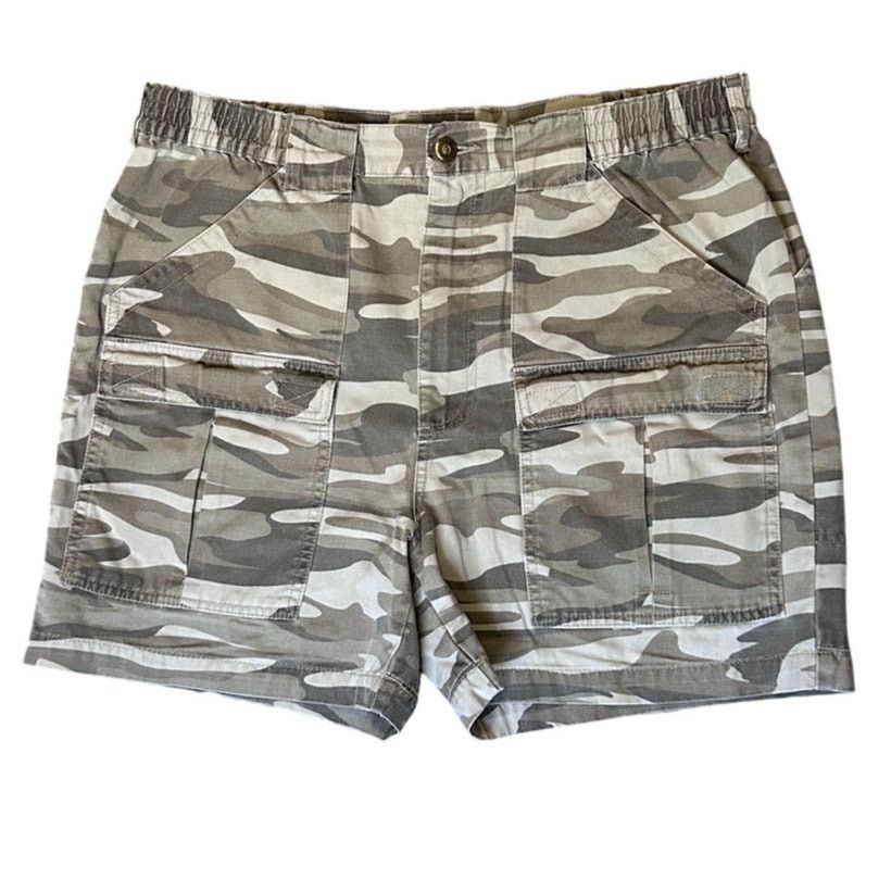 Cabelas Cabela's Camo Cargo Shorts Mens 34 Gray Hunting 9" Inseam Size US 34 / EU 50 - 2 Thumbnail