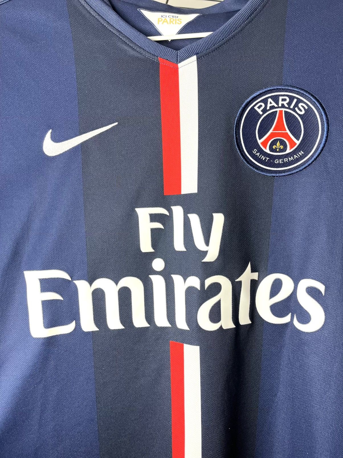 Nike Nike Paris Saint German PSG Soccer Jersey T Shirt 2014 2015 Size US S / EU 44-46 / 1 - 2 Thumbnail