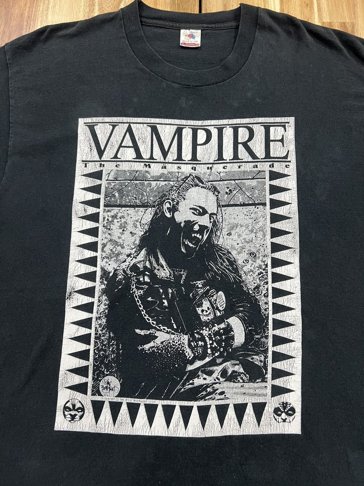 Band Tees × Vintage VINTAGE 1991 VAMPIRE THE MASQUERADE T-SHIRT X-LARGE Size US XL / EU 56 / 4 - 2 Thumbnail
