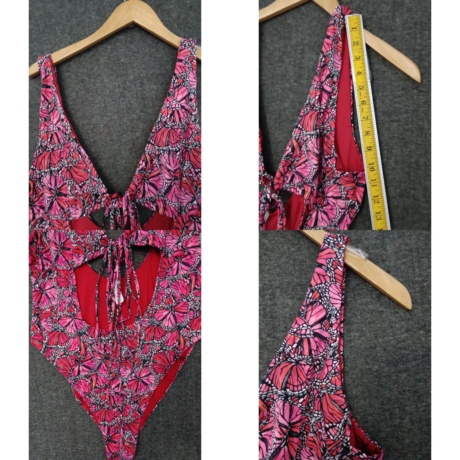 Triangl Toluca Papillon One Piece Swimsuit 4XL Papillon Solid Nylon Spandex Beac h Sexy Open Tummy Triangle Waist Wrap Women Size 4XL Women Size ONE SIZE - 8 Thumbnail