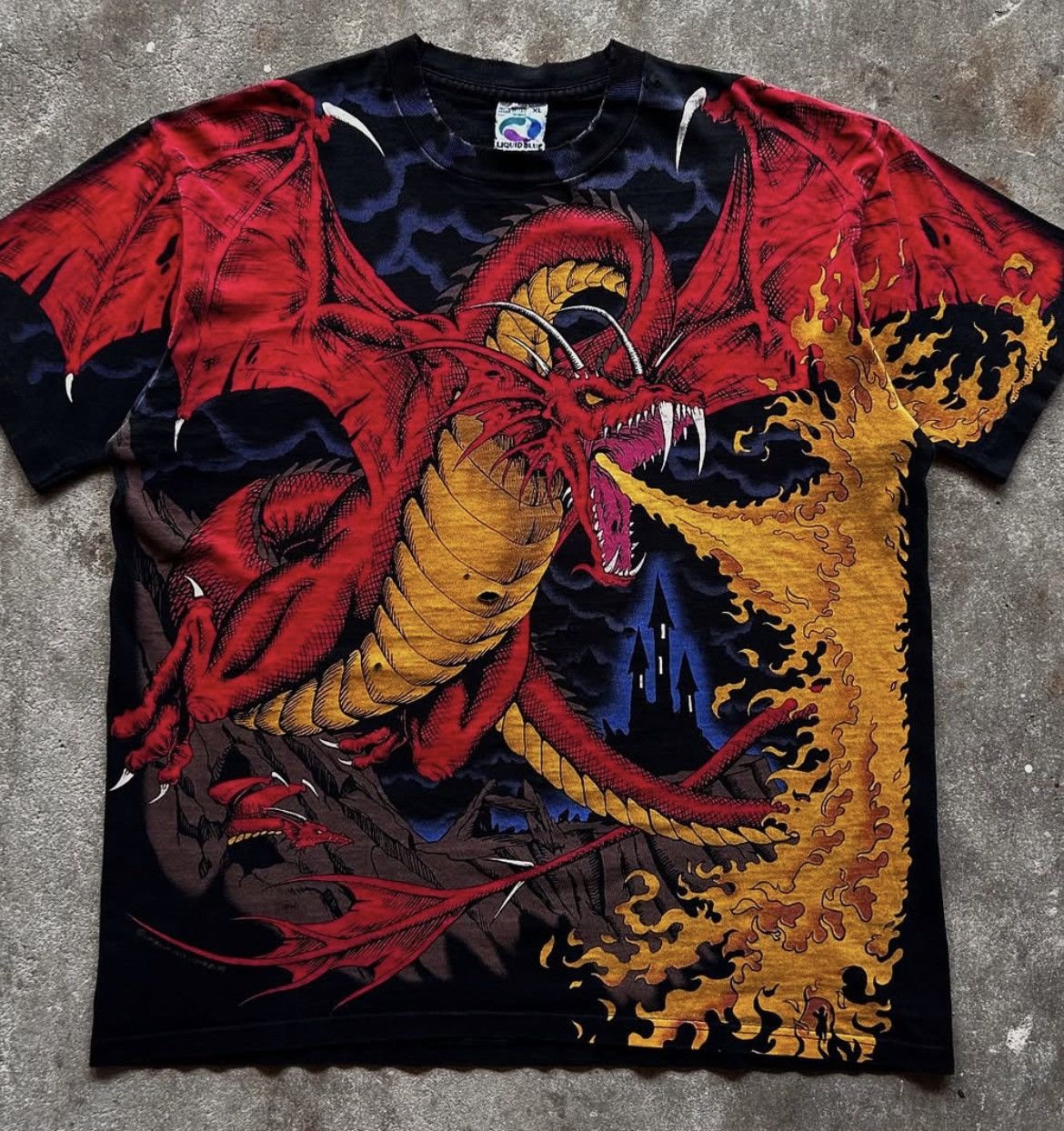 Liquid Blue Vintage 1993 Liquid Blue Dragon Knight AOP Size XL Size US XL / EU 56 / 4 - 1 Thumbnail