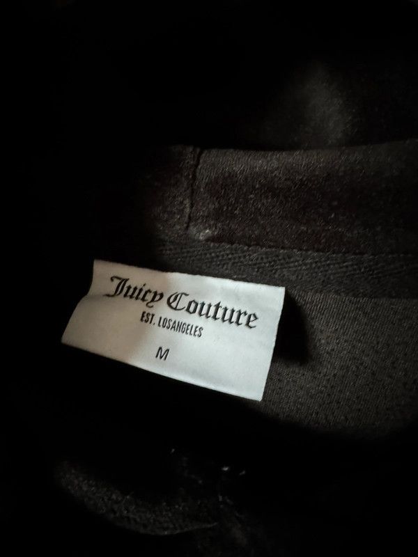 Juicy Couture Juicy Couture Crystal Velvet Black Hoodie M Size M / US 6-8 / IT 42-44 - 4 Thumbnail
