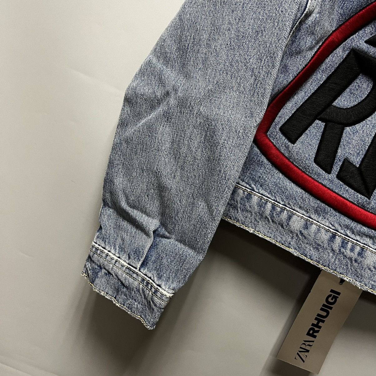 Rhude × Zara RHUDE x Zara CROPPED DENIM JACKET LIMITED Rhuigi NWT NEW Size US S / EU 44-46 / 1 - 8 Thumbnail