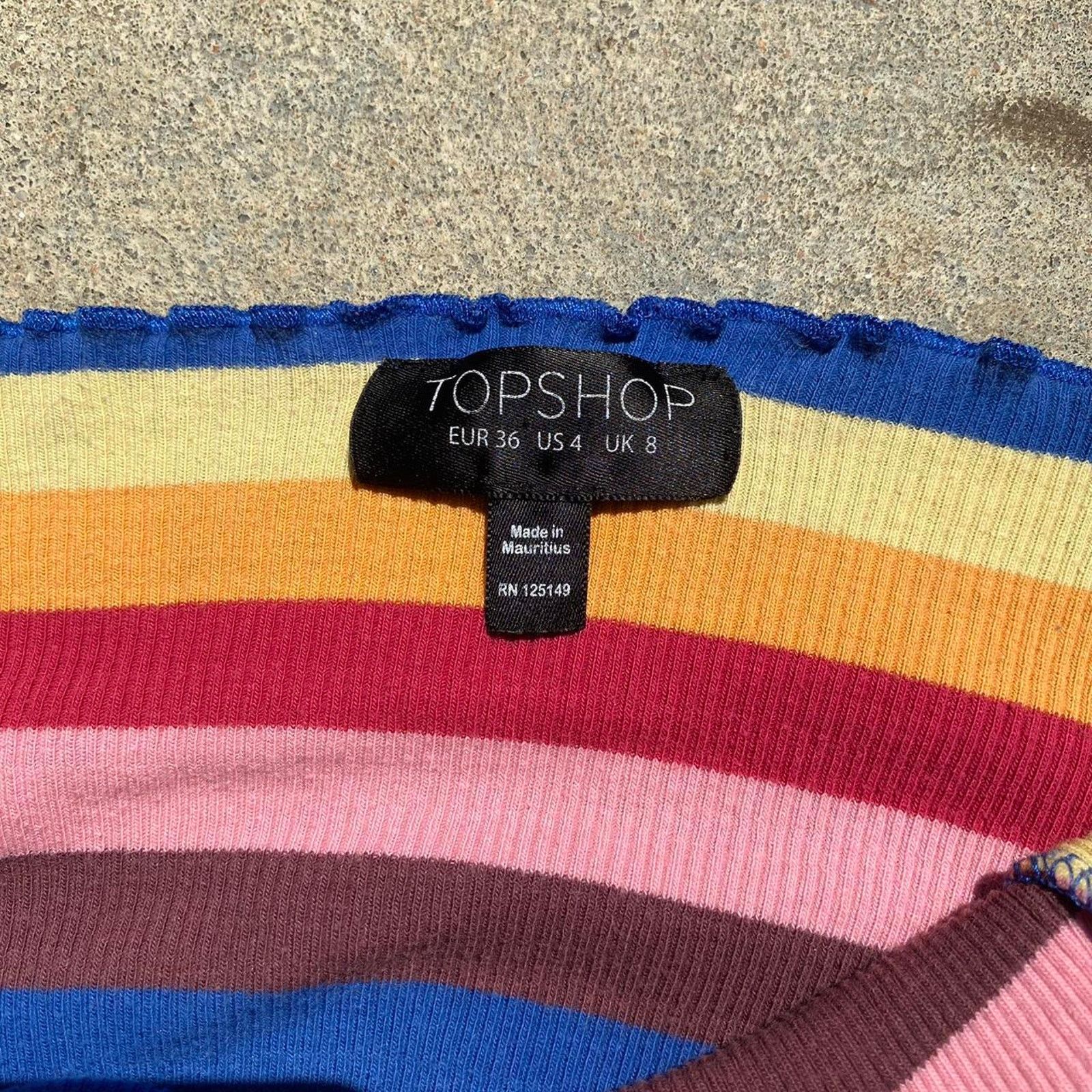 Topshop Multicoloured striped tank top Size S / US 4 / IT 40 - 5 Thumbnail
