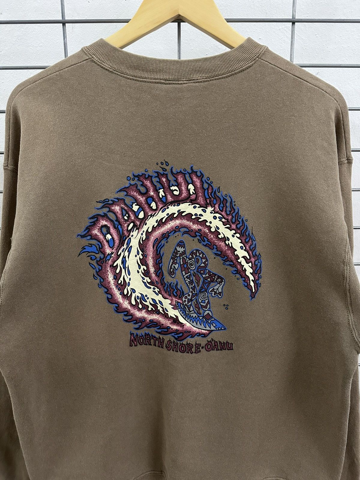 Billabong × Vintage Rare Vintage 90s Da Hui North Shore Oahu Sweatshirt Size US L / EU 52-54 / 3 - 8 Thumbnail
