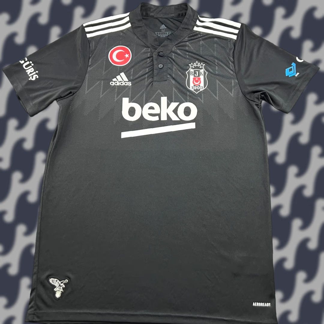 Adidas Besiktas 2021 2022 Away Football Jersey Adidas Shirt Mens Medium Black Turkey Size US M / EU 48-50 / 2 - 1 Thumbnail