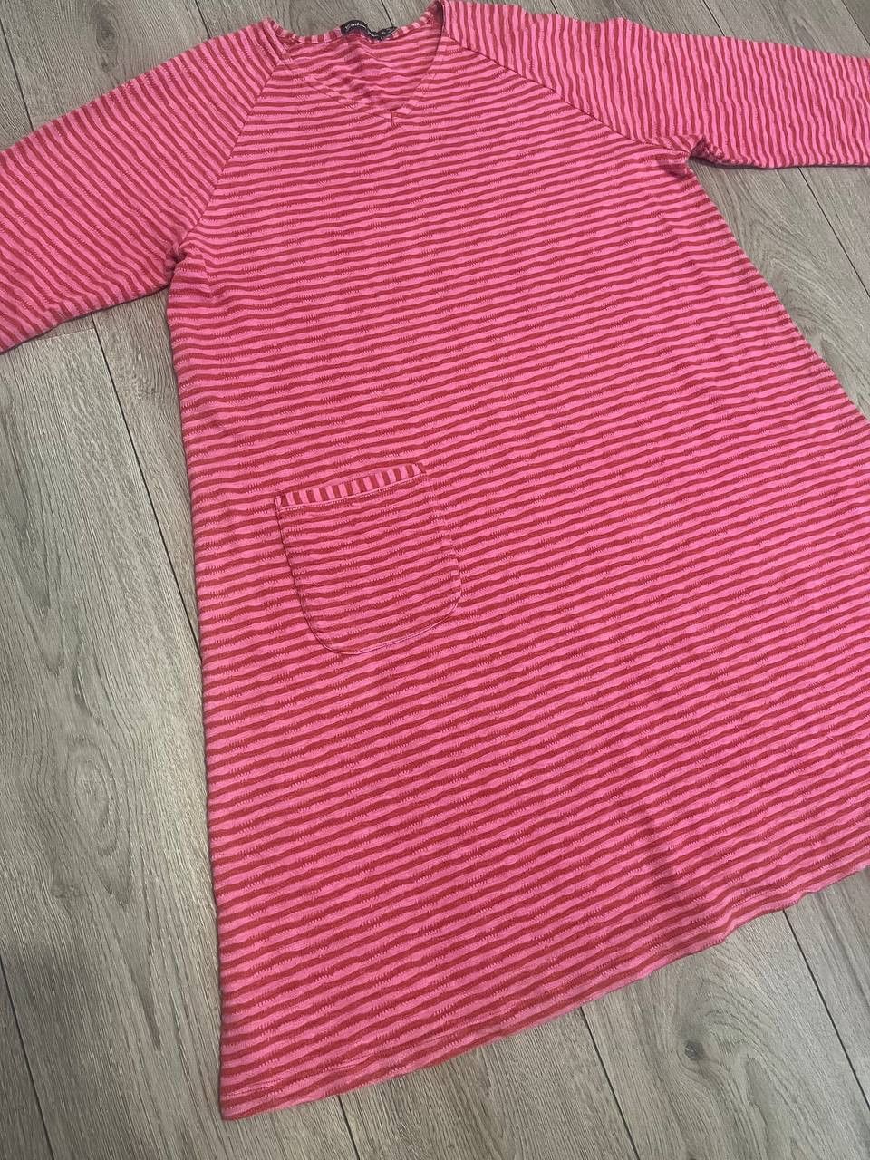 Gudrun Sjoden Gudrun Sjoden XL dress striped knit a-line v-neck pocket Size XL / US 12-14 / IT 48-50 - 2 Thumbnail