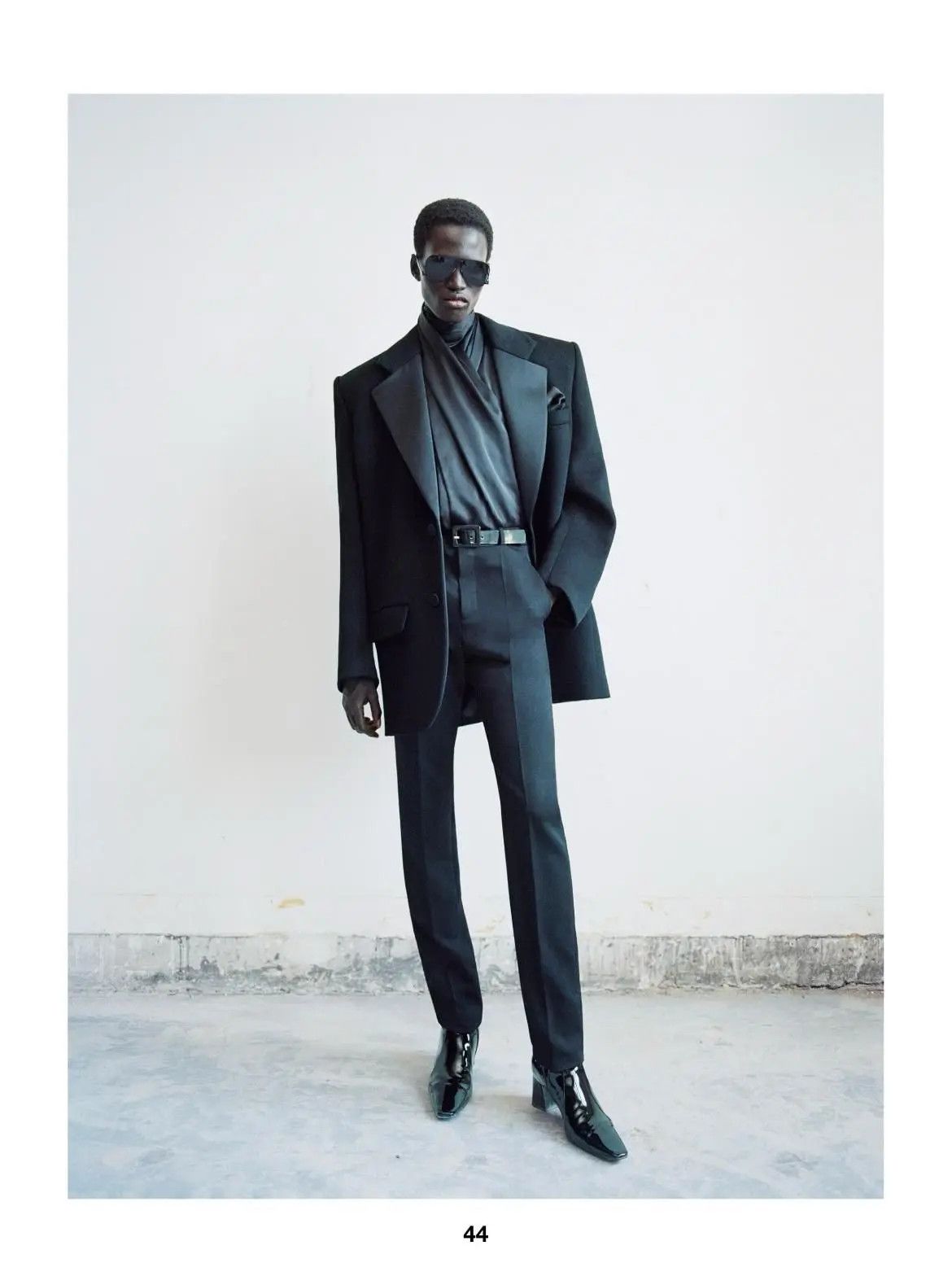 Saint Laurent Paris SS24 Saint Laurent Lavalliere-Neck Top in Silk Satin Size US XS / EU 42 / 0 - 1 Thumbnail