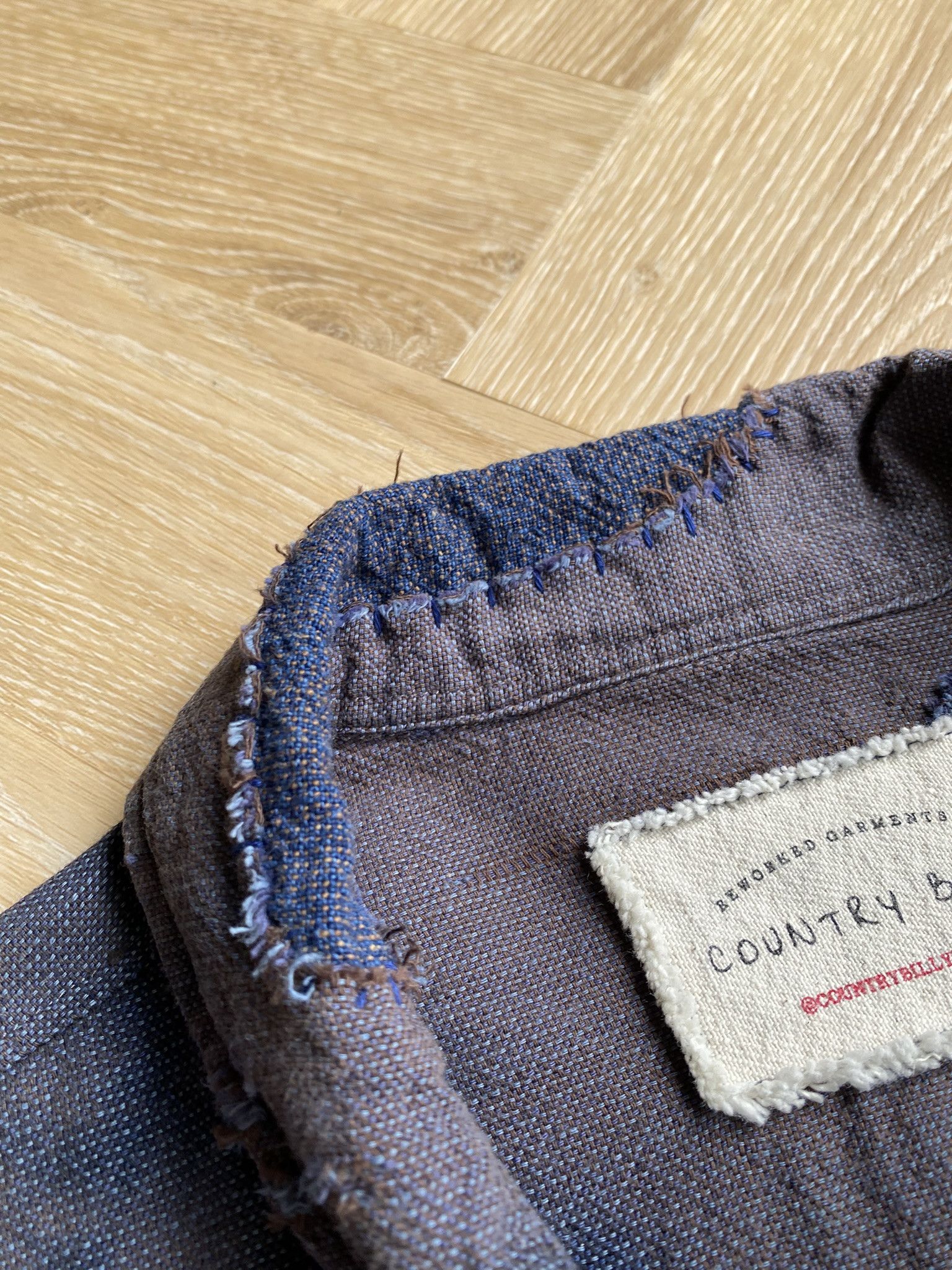 Universal Works Pincheck Dirty Mud-Indigo - Chore Jacket Size US M / EU 48-50 / 2 - 9 Thumbnail