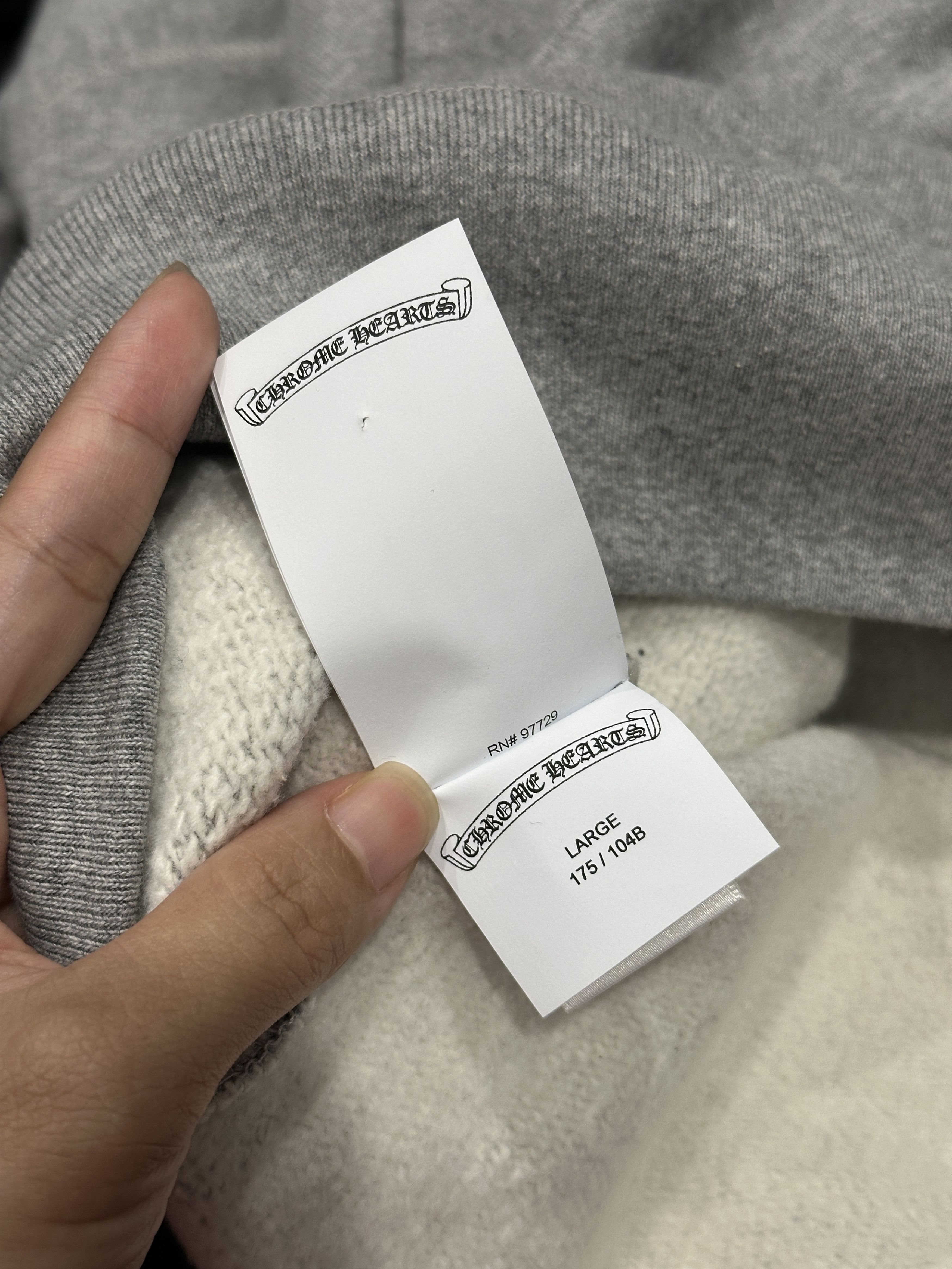 Chrome Hearts Grey Hoodie patch Size US L / EU 52-54 / 3 - 7 Thumbnail