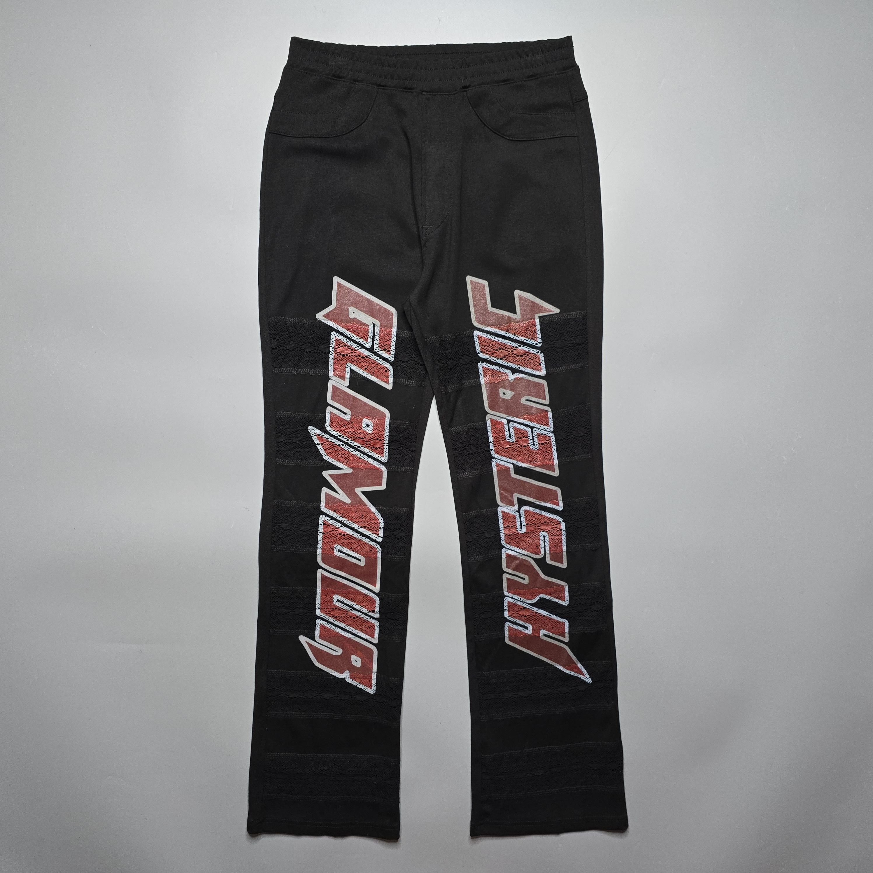 Hysteric Glamour - Logo Print Boot Cut Sweatpants