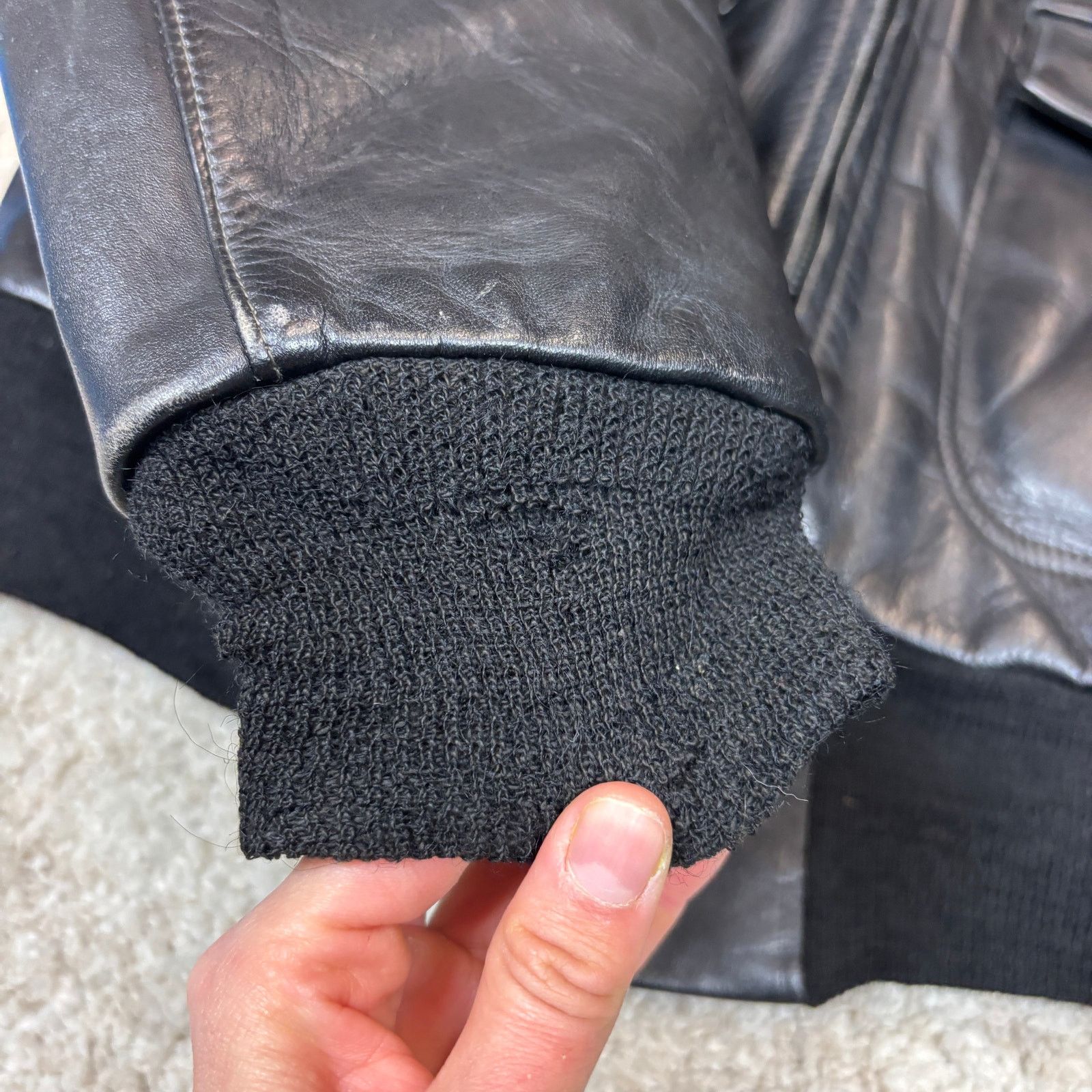Vintage Vintage 40s 50s Sierra Sportswear Horsehide Leather Jacket Size US L / EU 52-54 / 3 - 15 Thumbnail
