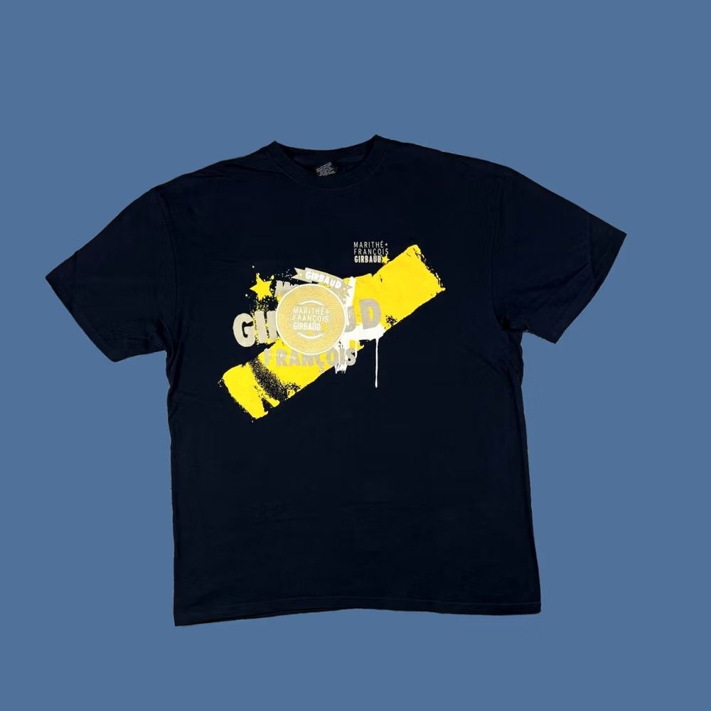 Vintage VINTAGE Marithe Francois Girbaud T-Shirt Logo Cotton Crew Neck Short Sleeve XXL Navy Paint Splash Hip Hop Skate Men US 2XL Size US XXL / EU 58 / 5 - 1 Thumbnail