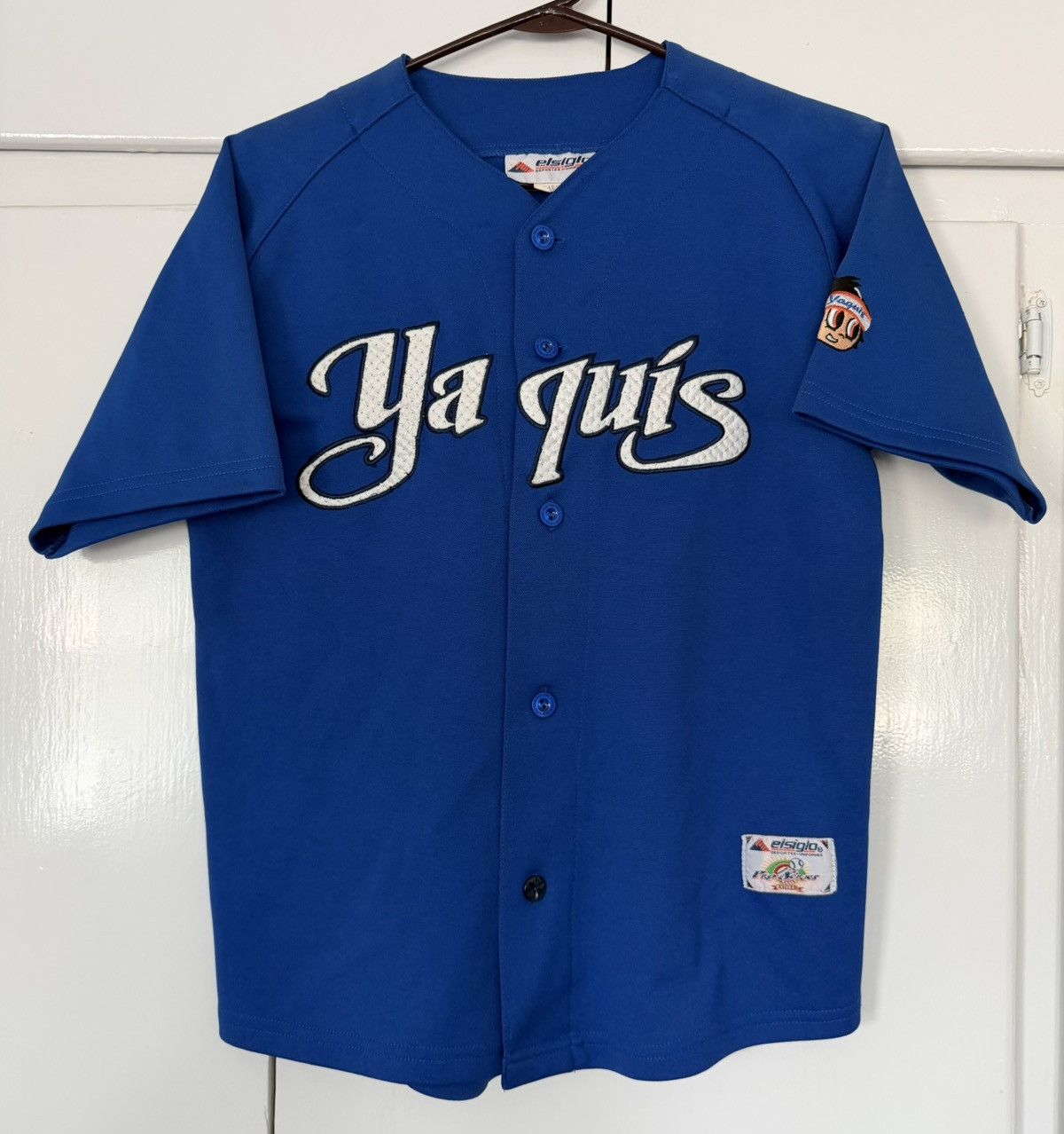 Vintage YAQUIS DE OBREGON BASEBALL JERSEY BLUE ELSIGLO MEXICAN LMP Size US S / EU 44-46 / 1 - 1 Thumbnail