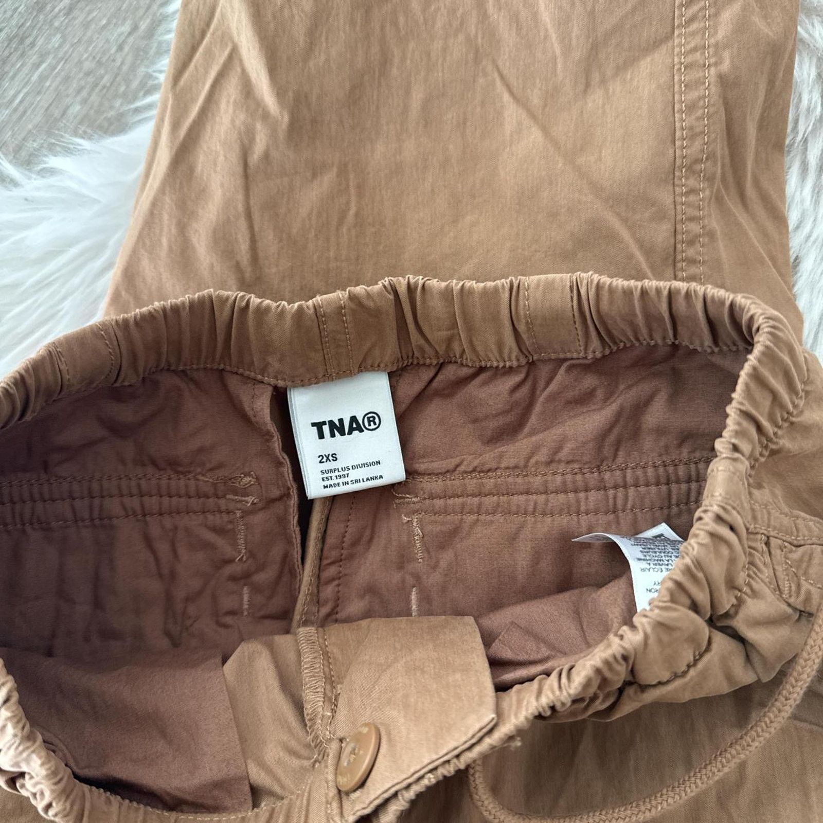 Aritzia NWOT ARITZIA TNA Squad Pocket Parachute Pant - Camel XXS Size 24" / US 00 / IT 34 - 4 Thumbnail