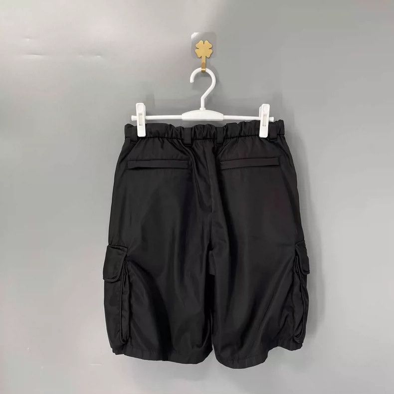 Prada Prada Black Double Pocket Nylon Shorts-2506 Size US 44 / EU 60 - 2 Thumbnail