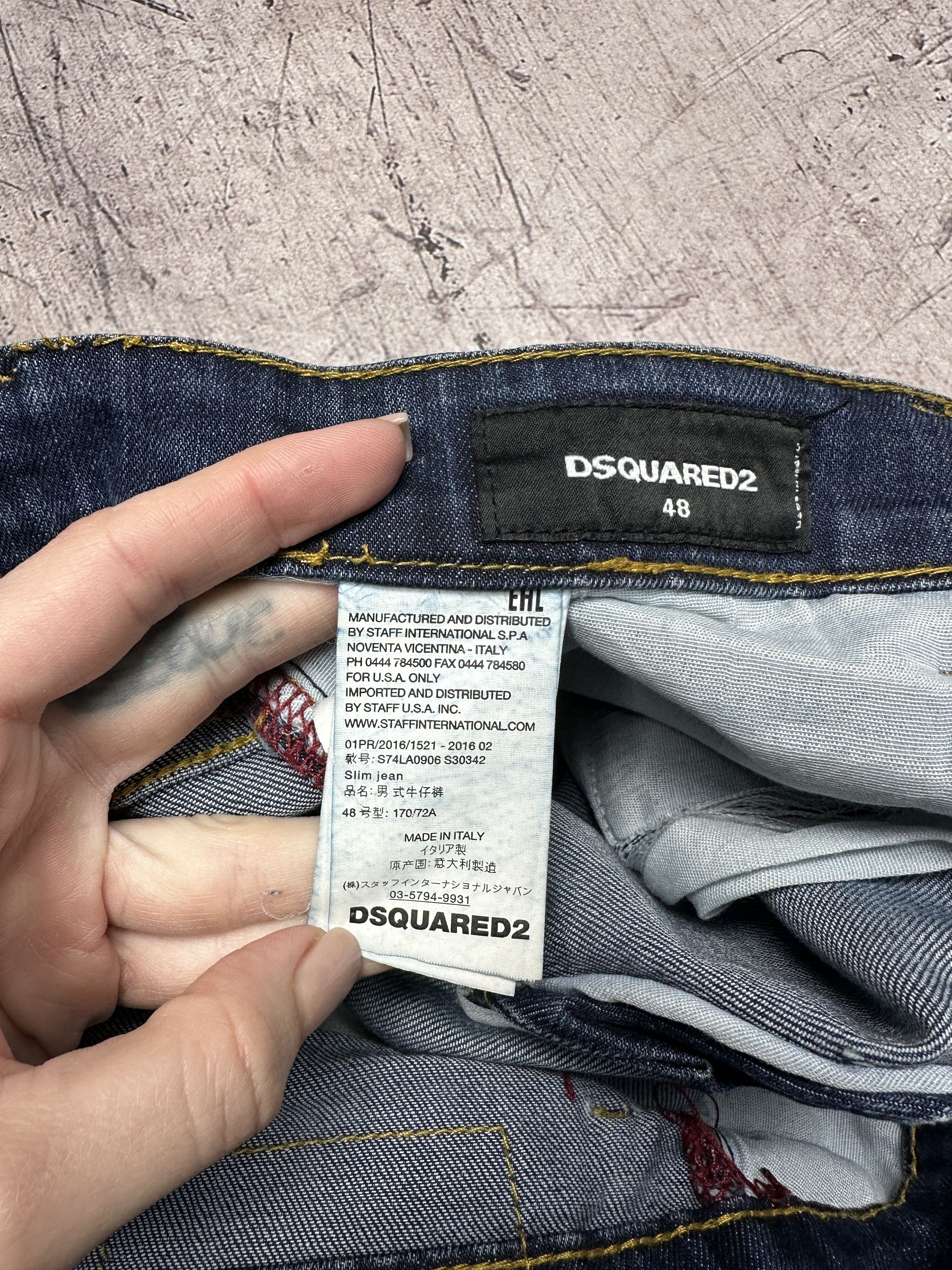 Dsquared2 Dsquared2 Mens Distressed Denim Pants Jeans Size US 32 / EU 48 - 5 Thumbnail