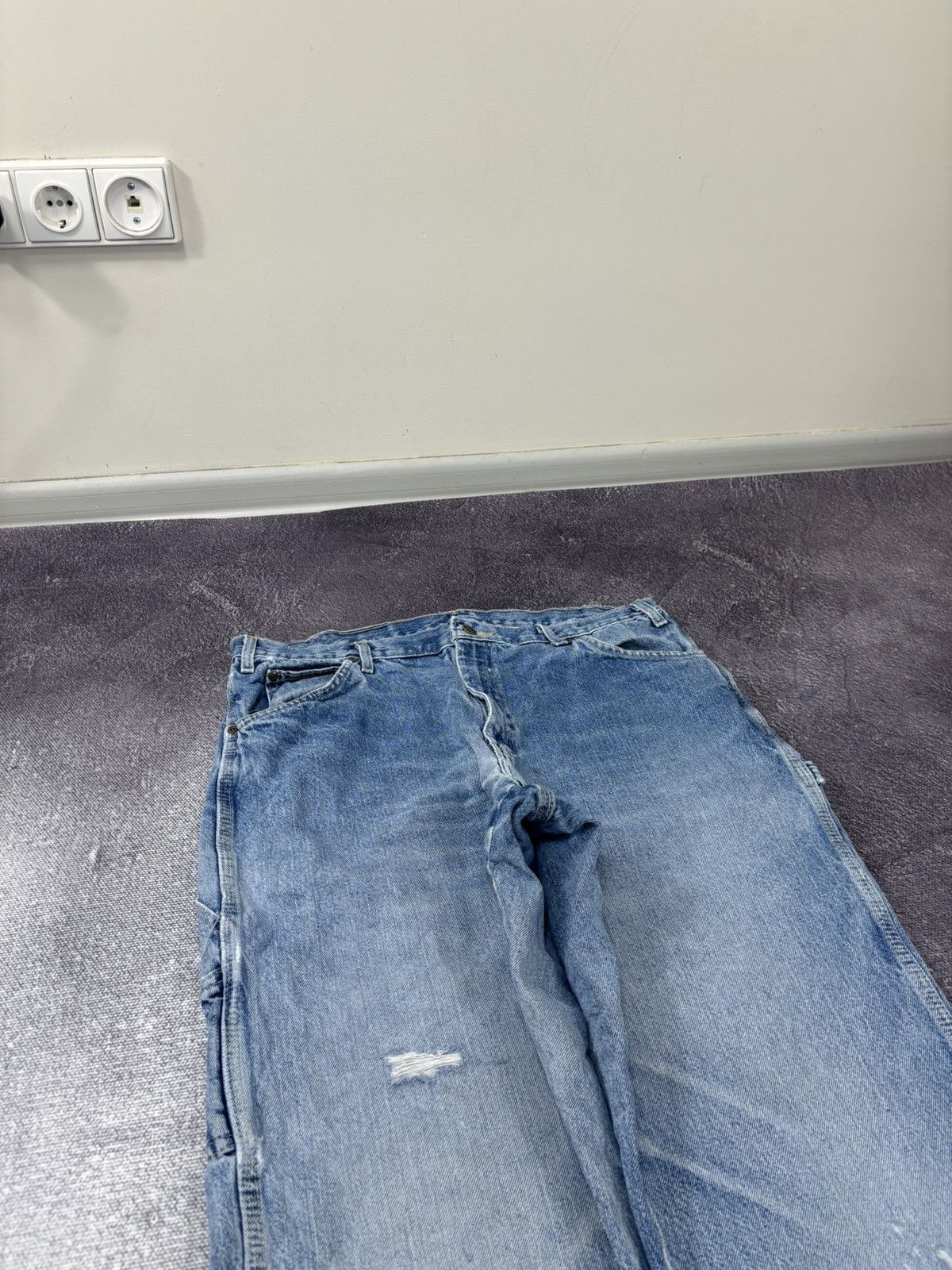 Dickies Vintage Dickies USA Workwear Faded Blue Denim Baggy Jeans Size US 36 / EU 52 - 10 Thumbnail