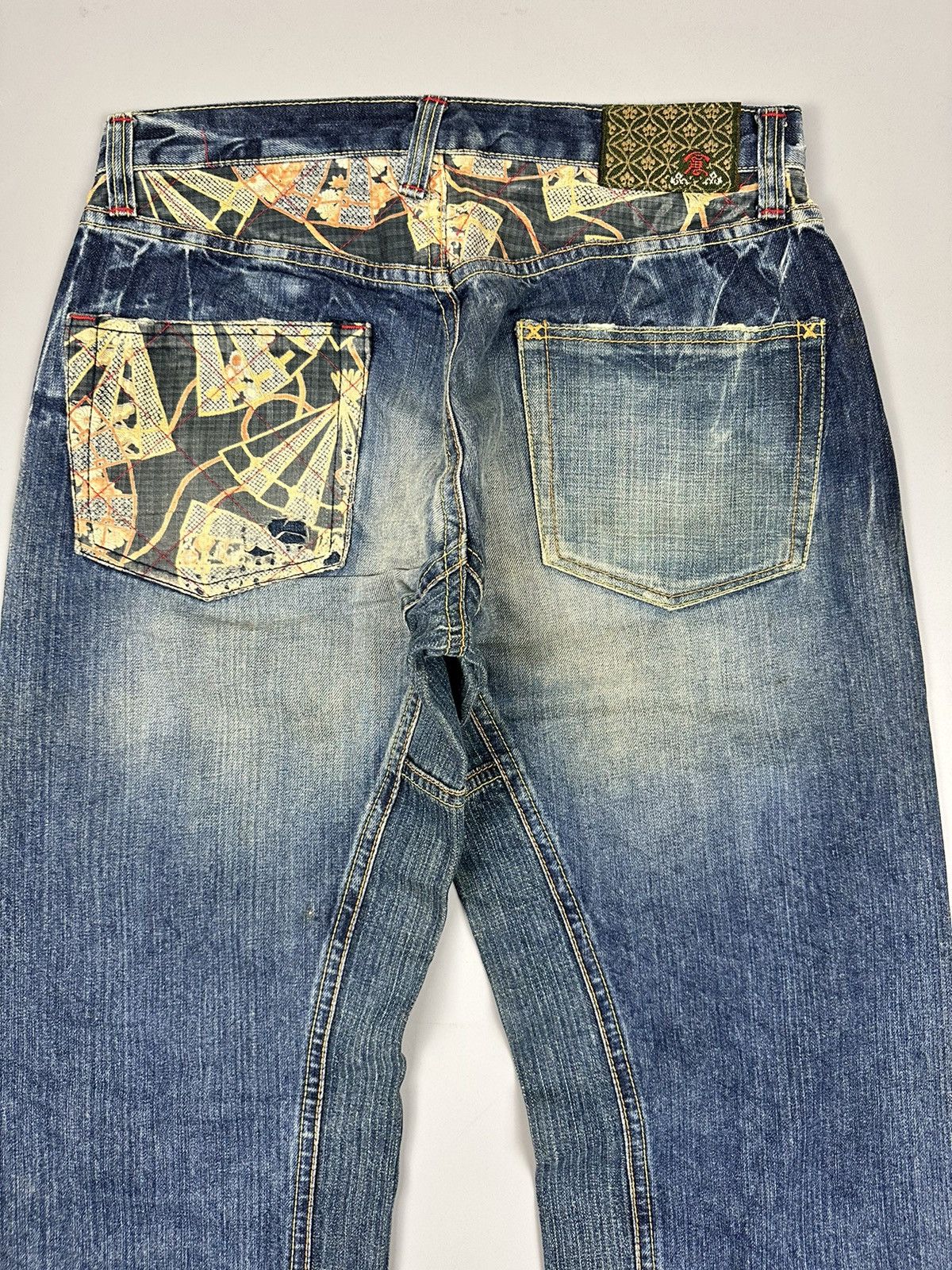Eternal Distressed Vintage Eternal Japanese Arts Whiskered Denim Size US 33 - 6 Thumbnail