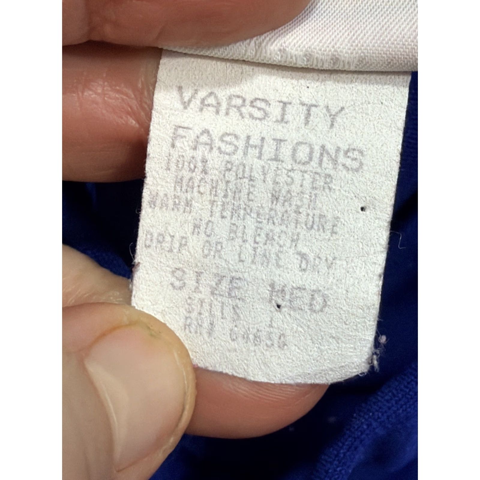 Vintage VARSITY BLUE Pleated CHEER SKIRT white Stripes Schoolgirl Cheerleading Uniform M Size 32" / US 10 / IT 46 - 4 Thumbnail