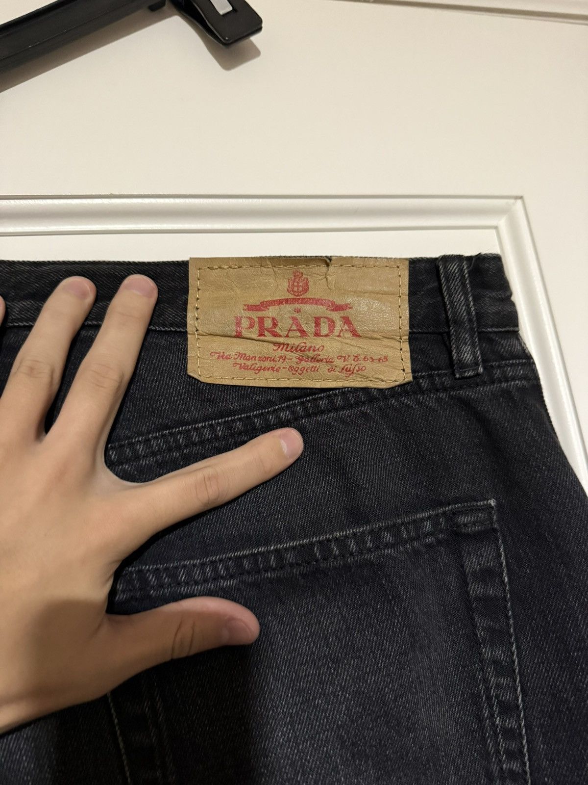 Prada Prada Black Five Pocket Denim Size US 34 / EU 50 - 4 Thumbnail