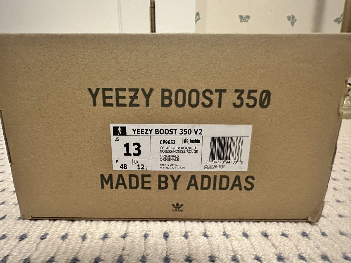 Yeezy Yeezy Boost 350 V2 Black Red Size US 13 / EU 46 - 6 Thumbnail