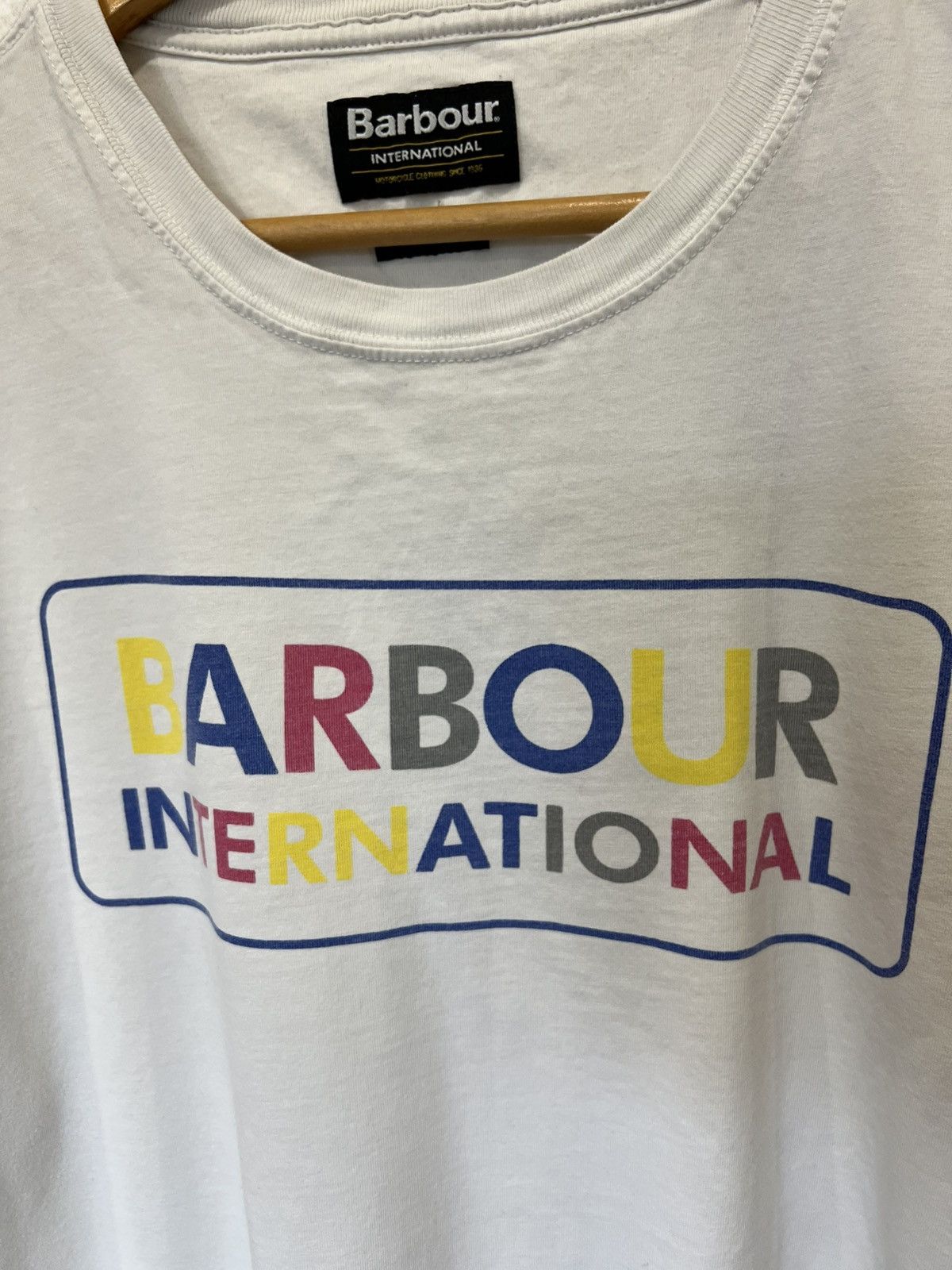 Barbour Barbour International White Basic T Shirt Tee Mens Size US XL / EU 56 / 4 - 5 Thumbnail