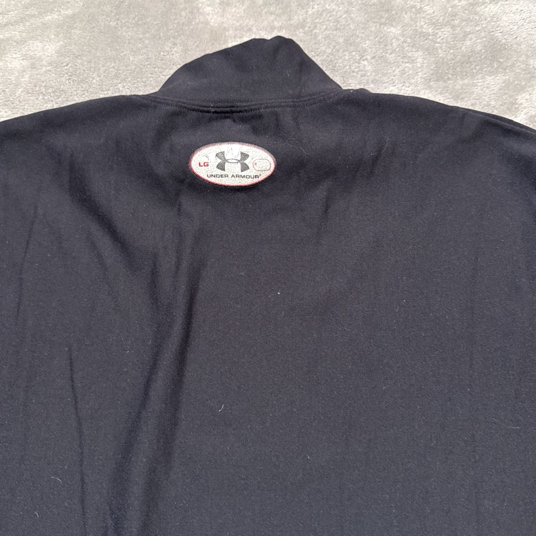 Under Armour Under Armour Shirt Mens Large Long Sleeve Black Base Layer Casual Mock Pullover Football Running & Jogging Mens Large Black Under Armour Shirt Size US L / EU 52-54 / 3 - 7 Thumbnail