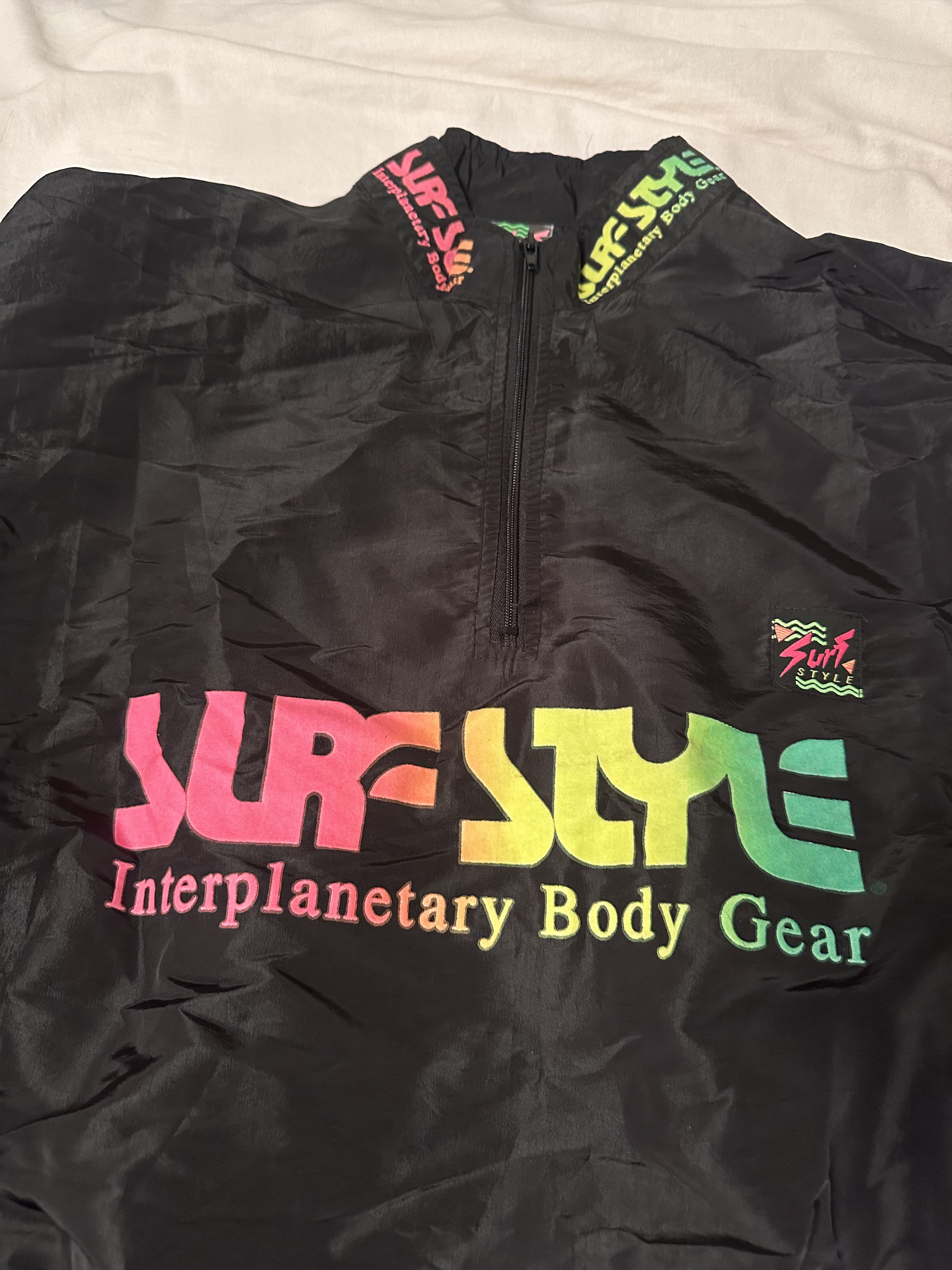 Vintage Vintage 80s Surf Style Neon Windbreaker Jacket Iridescent Size US XXL / EU 58 / 5 - 1 Thumbnail