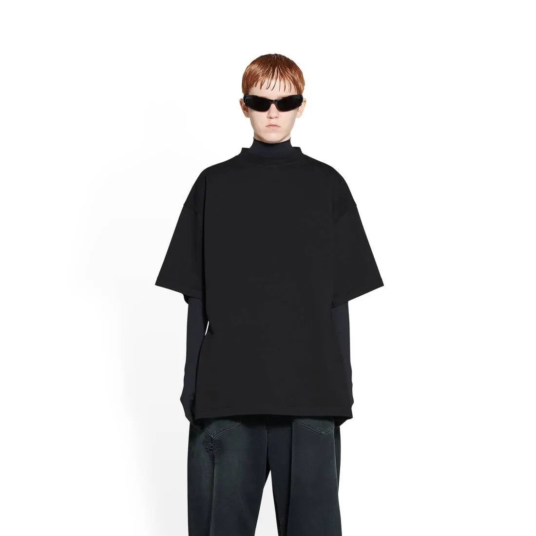 Balenciaga o1la1rc1a0625 BB Hourglass T- Shirt Medium Fit in Black Size XS / US 0-2 / IT 36-38 - 5 Thumbnail