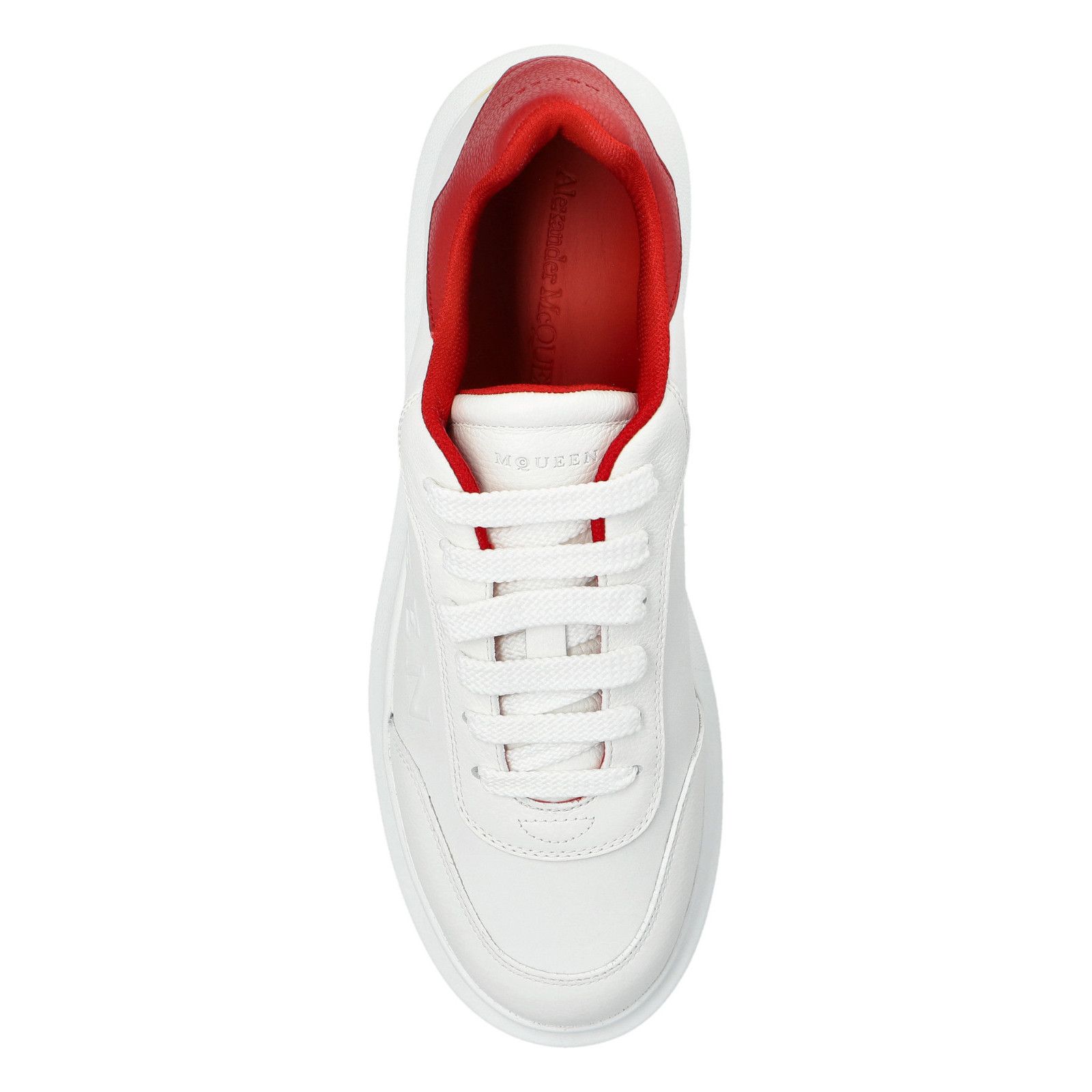 Alexander McQueen ALEXANDER MCQUEEN Oversized Retro White/Red Sneakers New & A Size US 7 / EU 40 - 4 Thumbnail