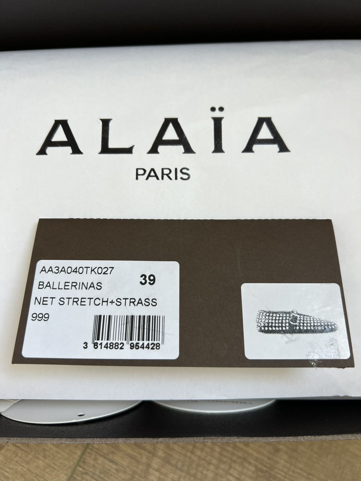 Alaia ALAIA BLACK RHINSTONE BALLET FLATS/ MARY JANES Size US 9 / IT 39 - 4 Thumbnail