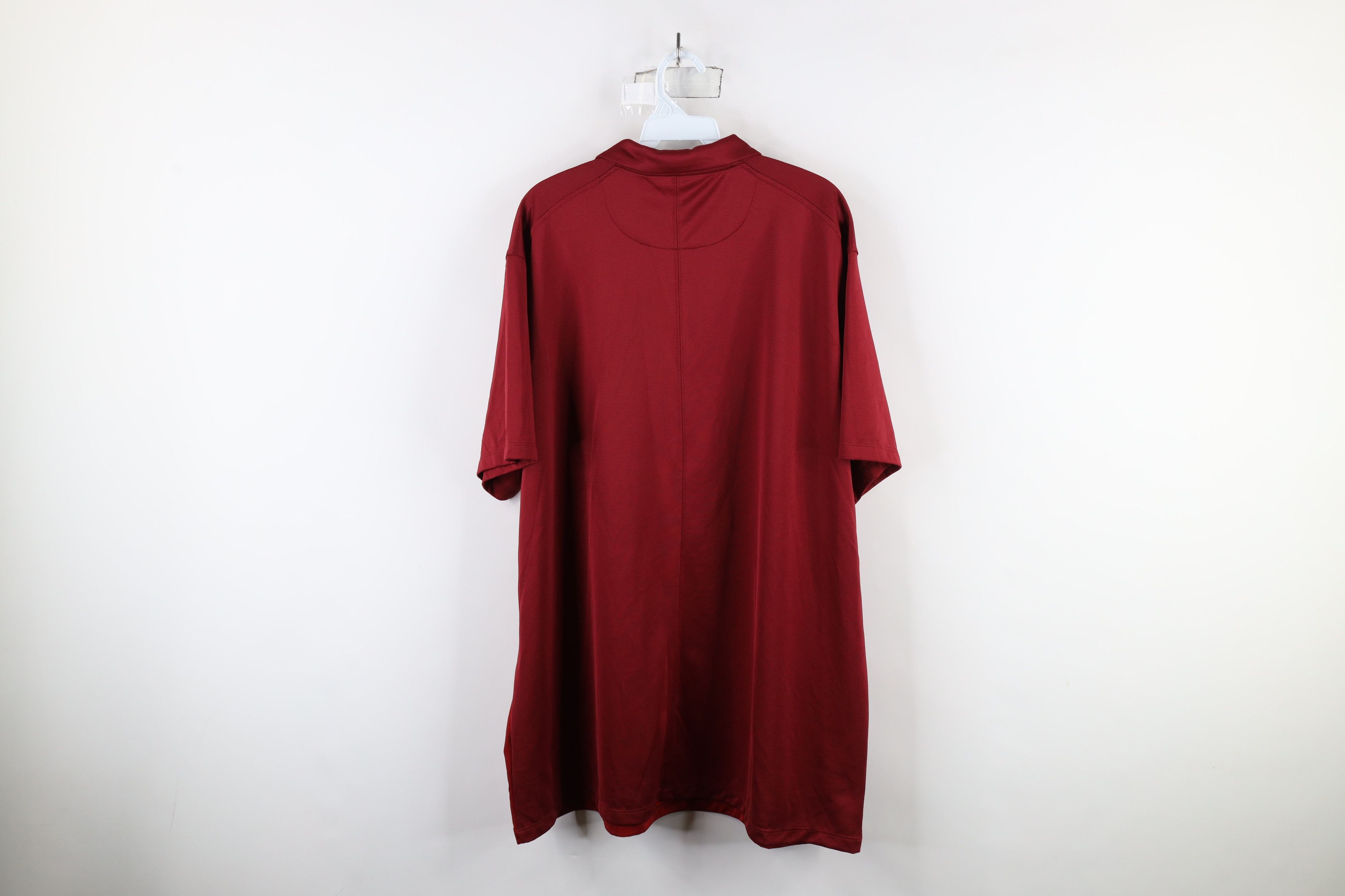 Nike × Vintage Nike Check Plaid Short Sleeve Collared Golf Polo Shirt Red Size US XXL / EU 58 / 5 - 10 Thumbnail