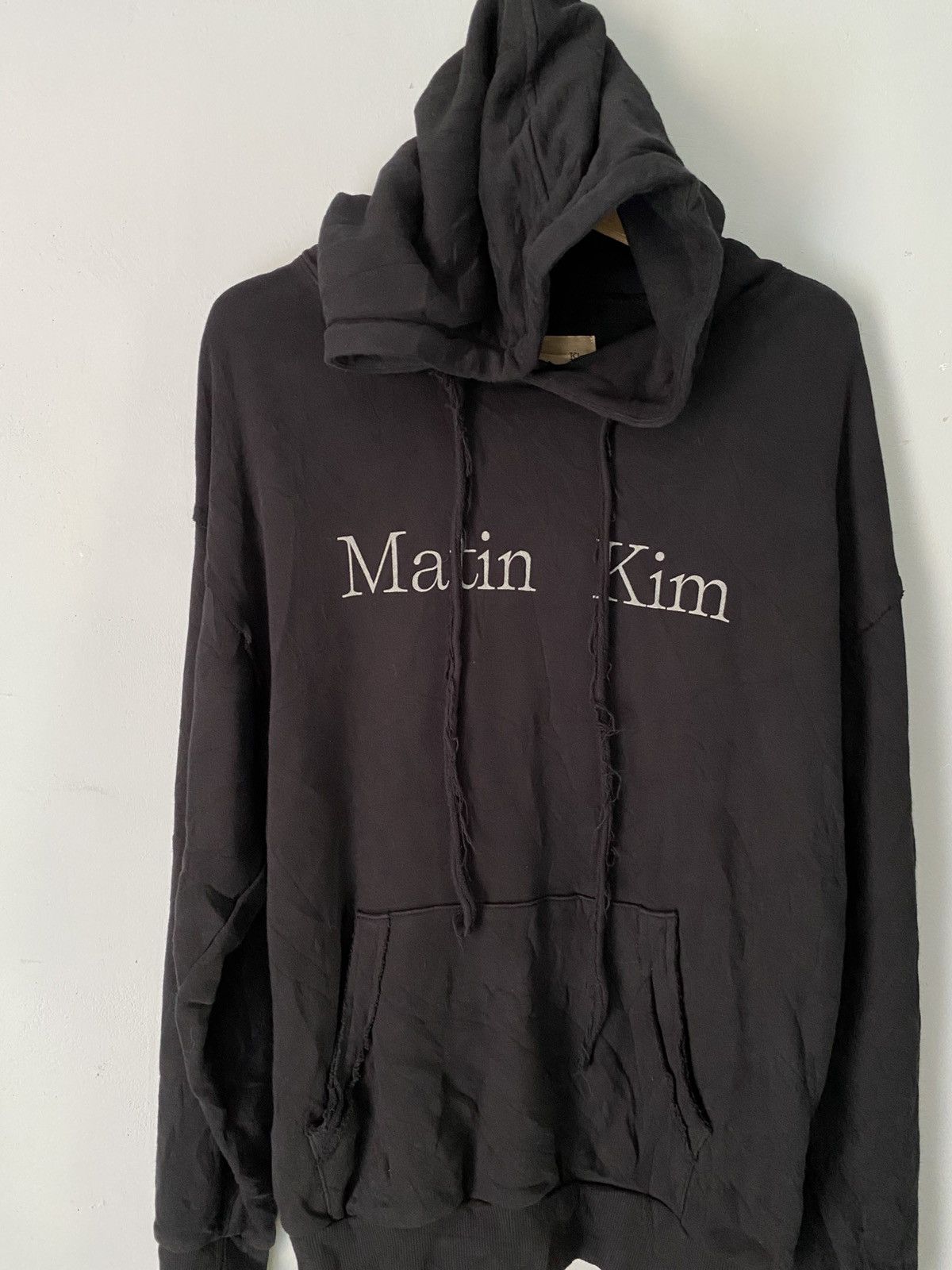 Matin Kim Matin Kim distressed font oversized hoodie Size US M / EU 48-50 / 2 - 2 Thumbnail